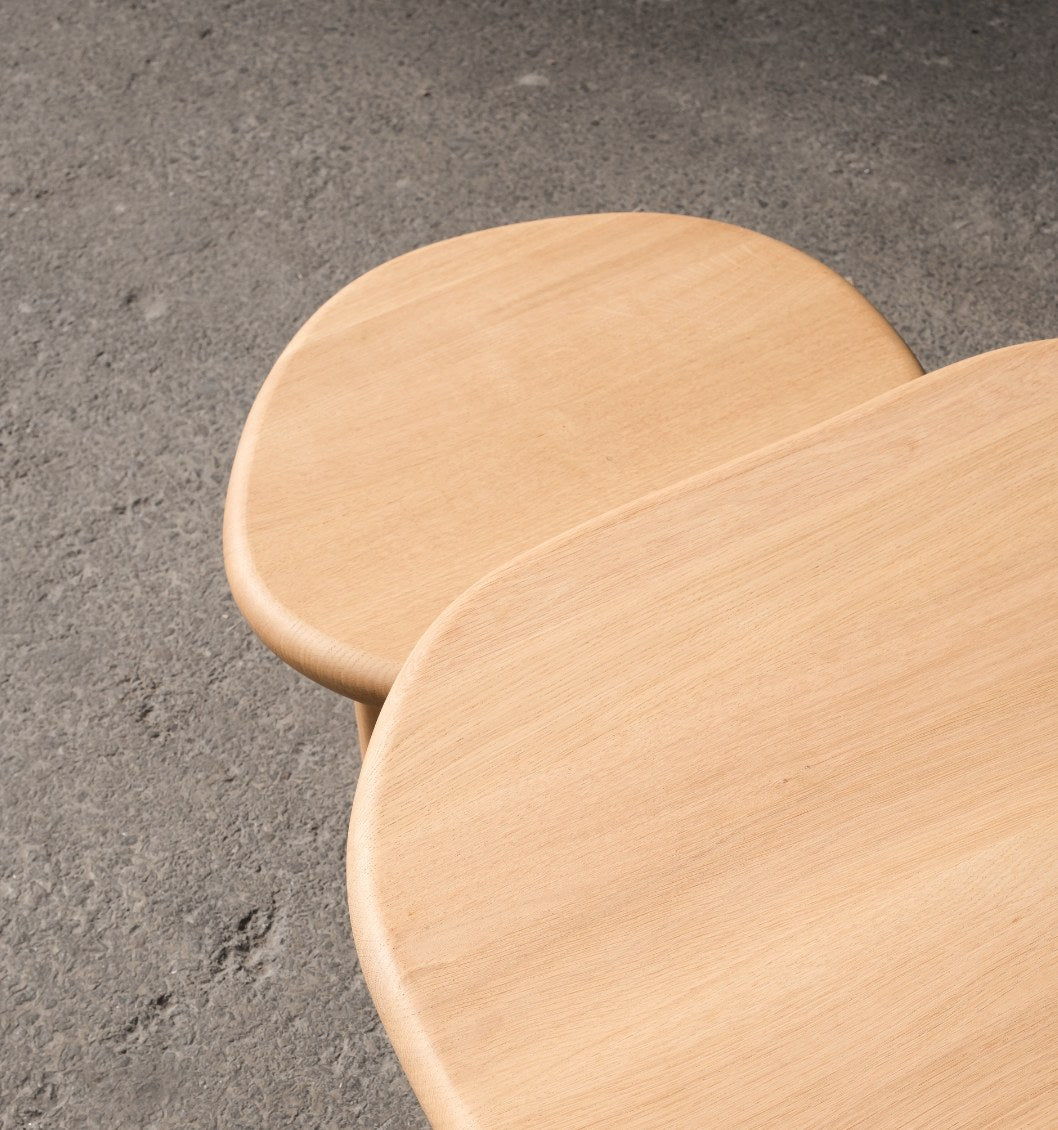 Coffee Table - Ed. Color Natural - Oak — top view of natural oak surface
