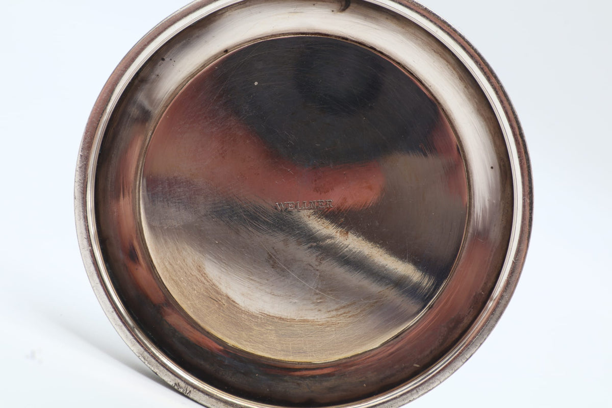 Art Deco Silver-Plated Trumpet Vase by Wellner – Germany, c. 1920 — lifestyle setting