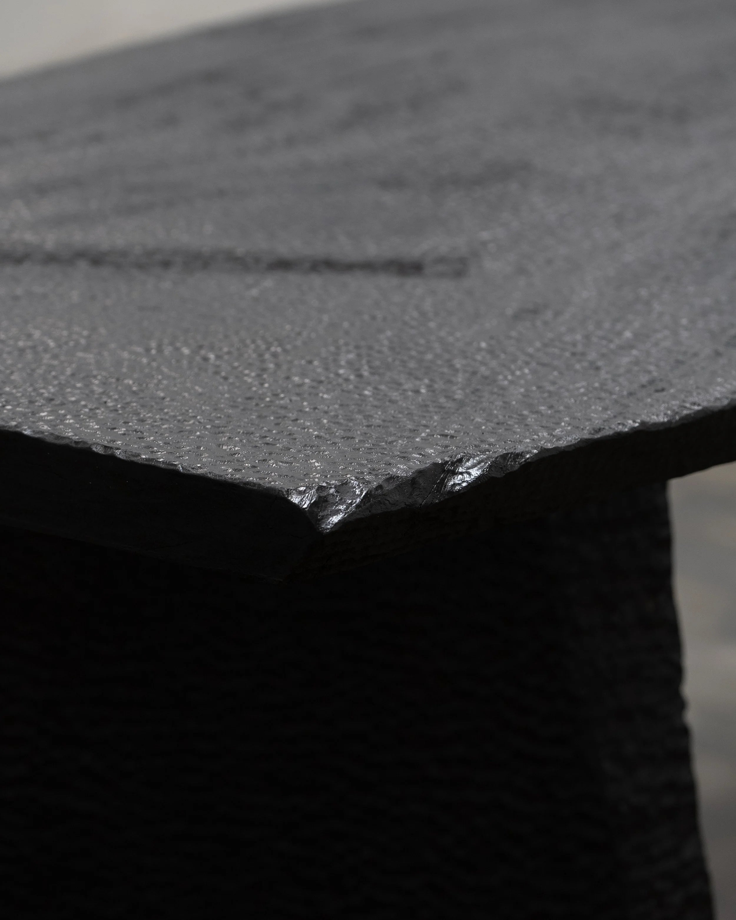 Massif Dining Table from Charred Eucalyptus Wood — view 9