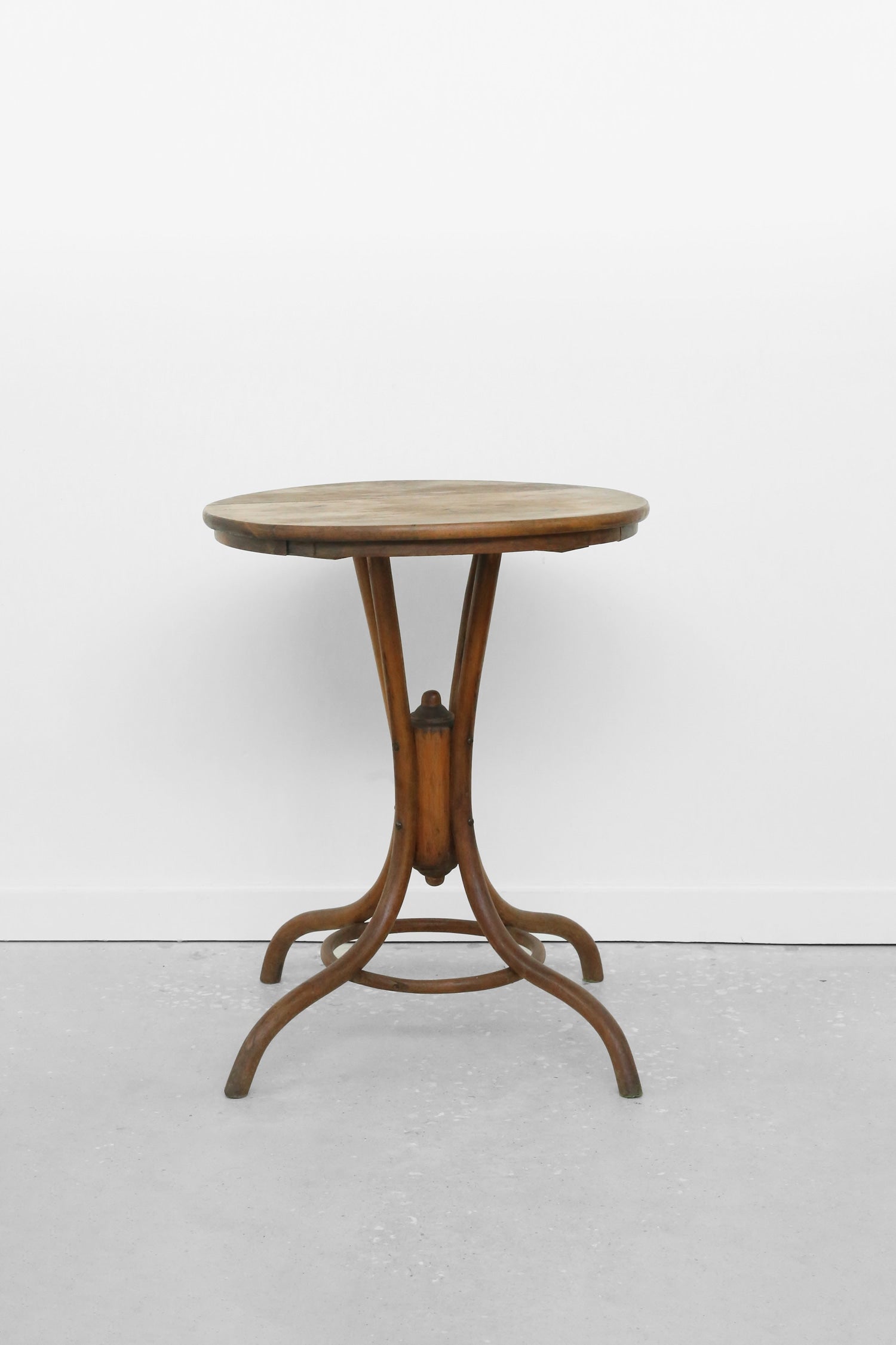 Antique Bentwood Café Table — close-up