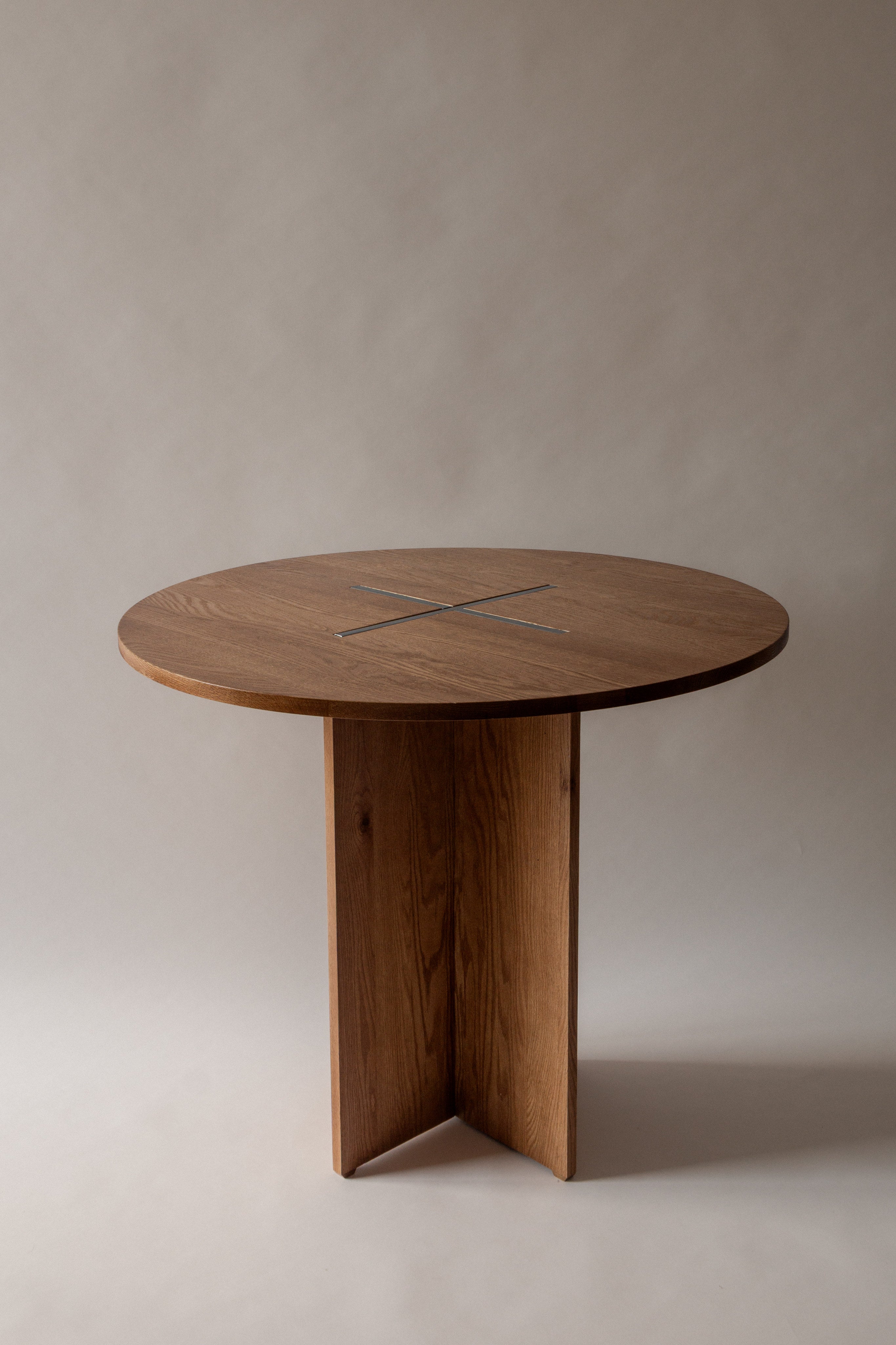 The Axis Table in Wood and Metal — lifestyle setting