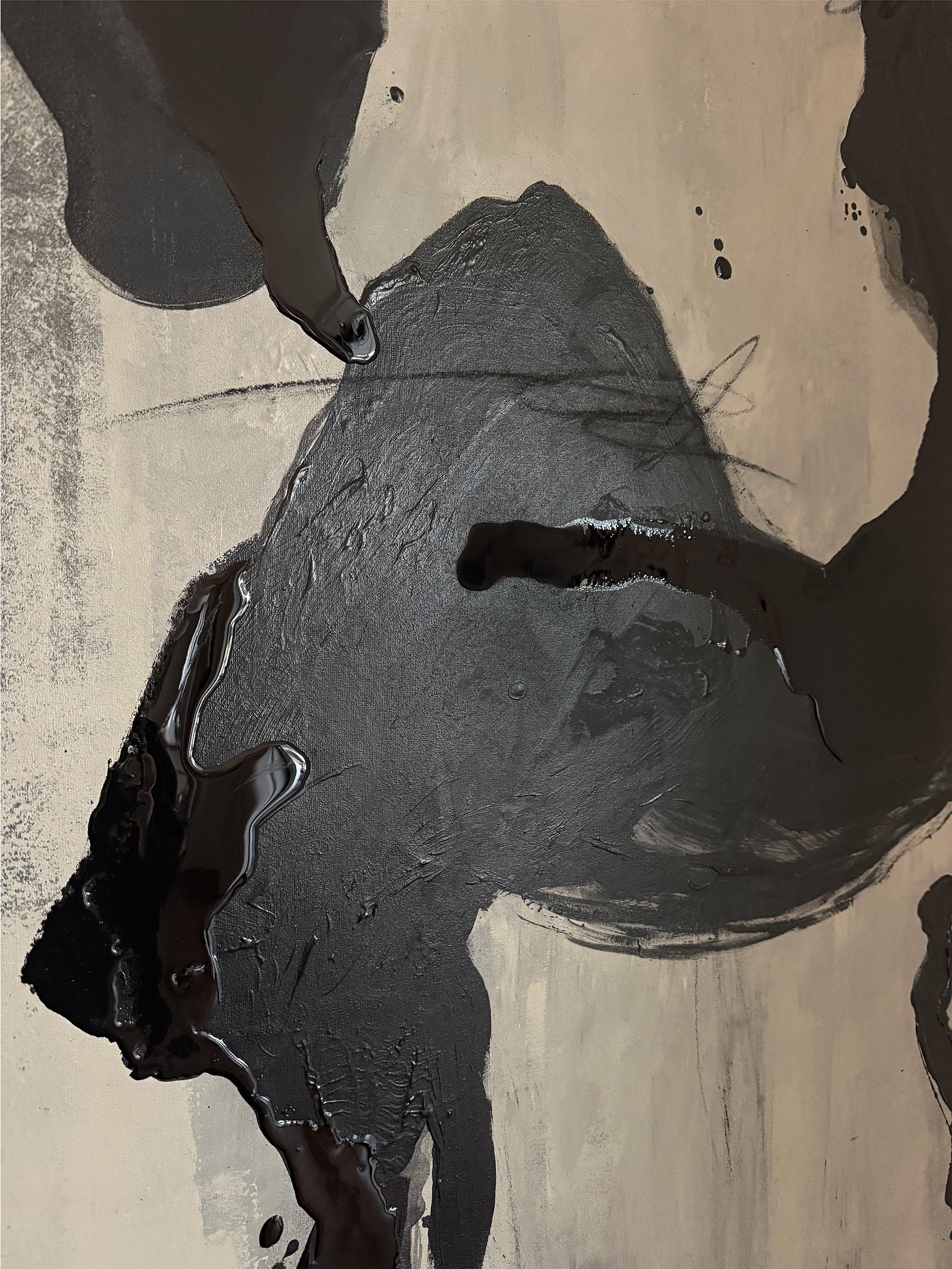 Dérive noire - Peinture