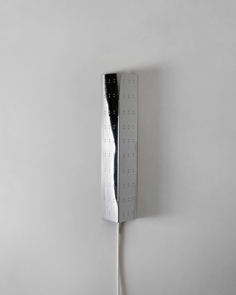 May Wall Lamp - Polished Steel by Hein Studio | The Oblist — polished steel finish, modern design