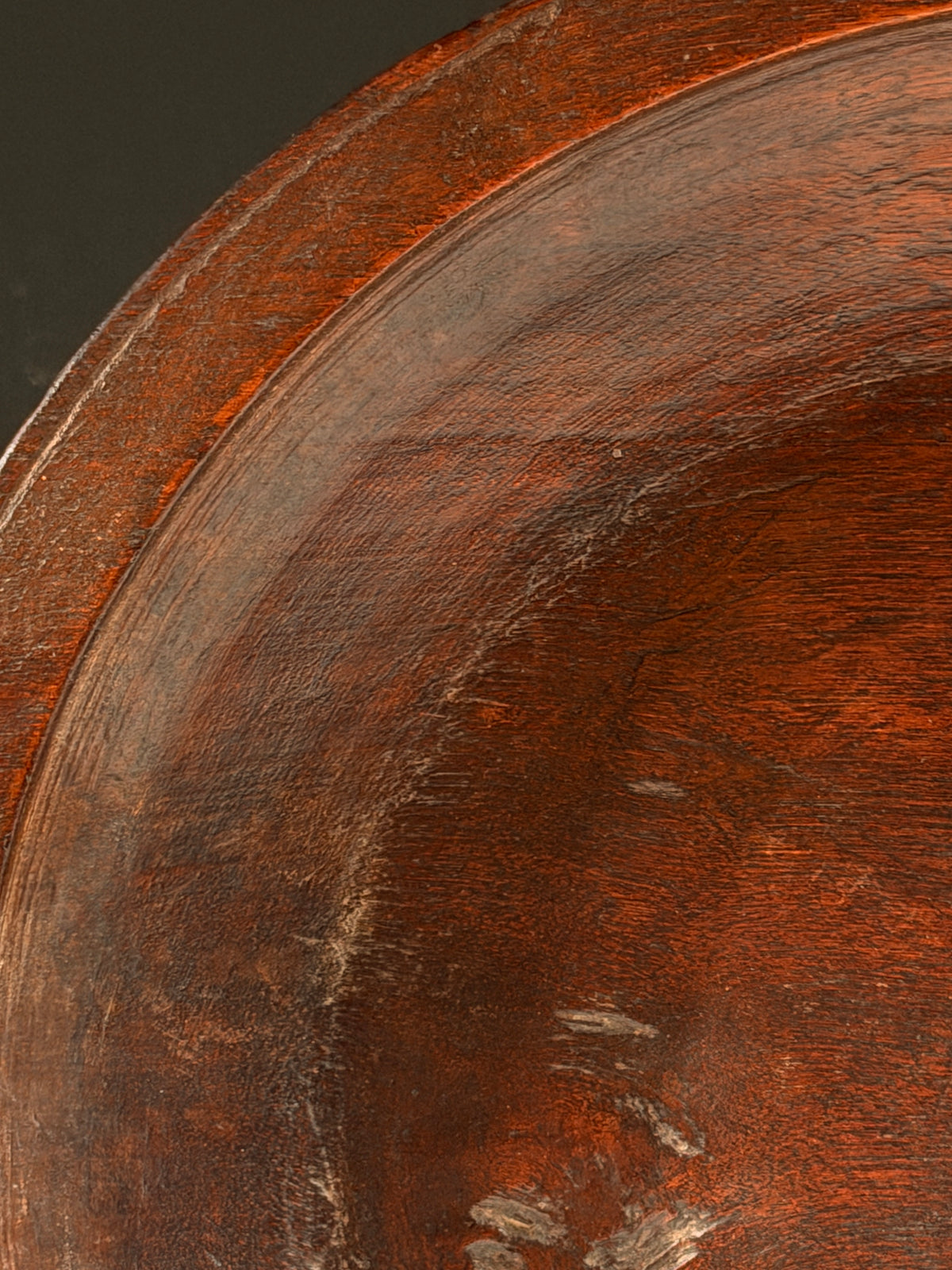 Large Monoxyle Walnut Plate, France, Early 20th Century — in context