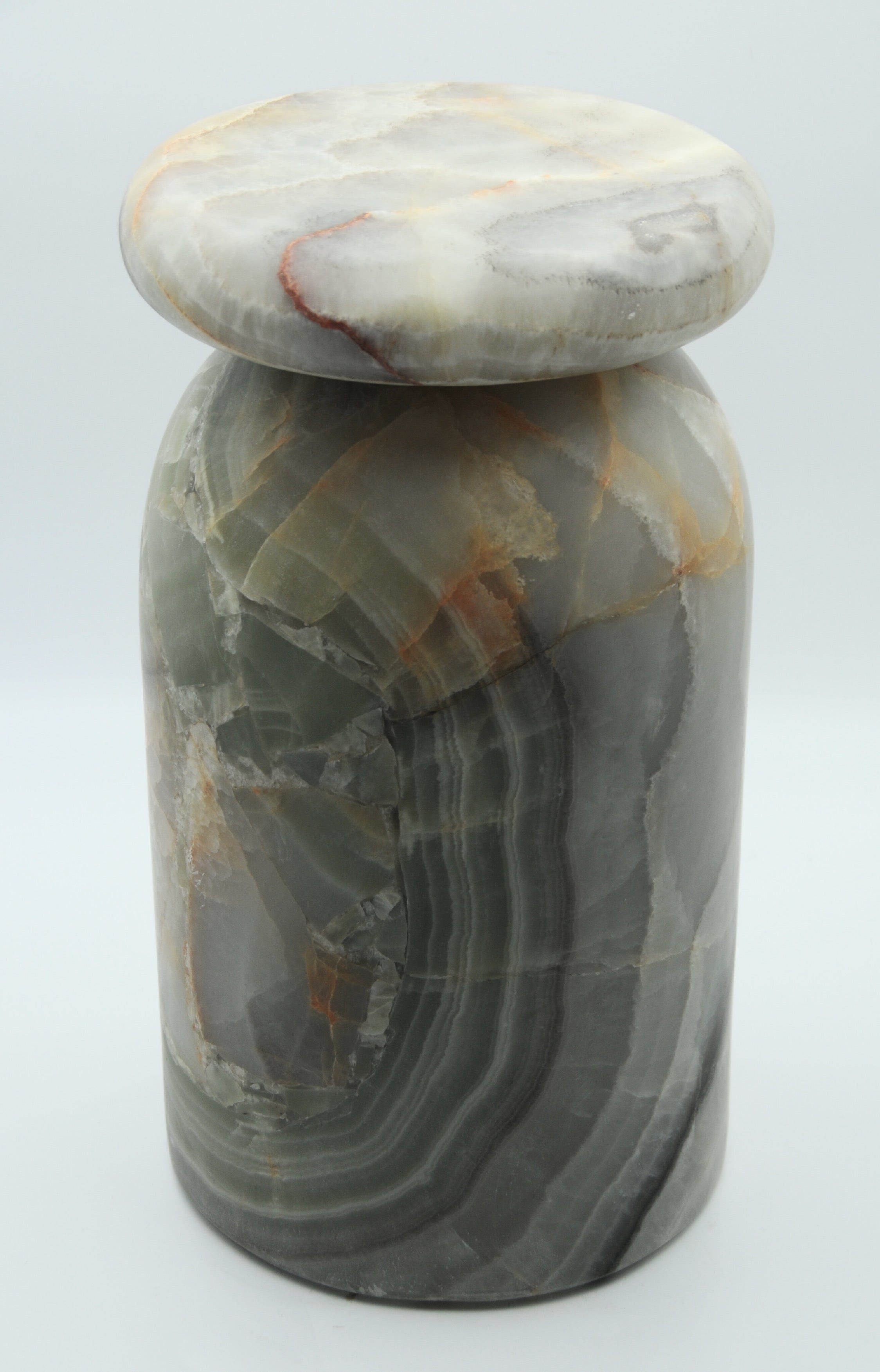 Cult Stool/ Side Table, Marble or Onyx — view 10