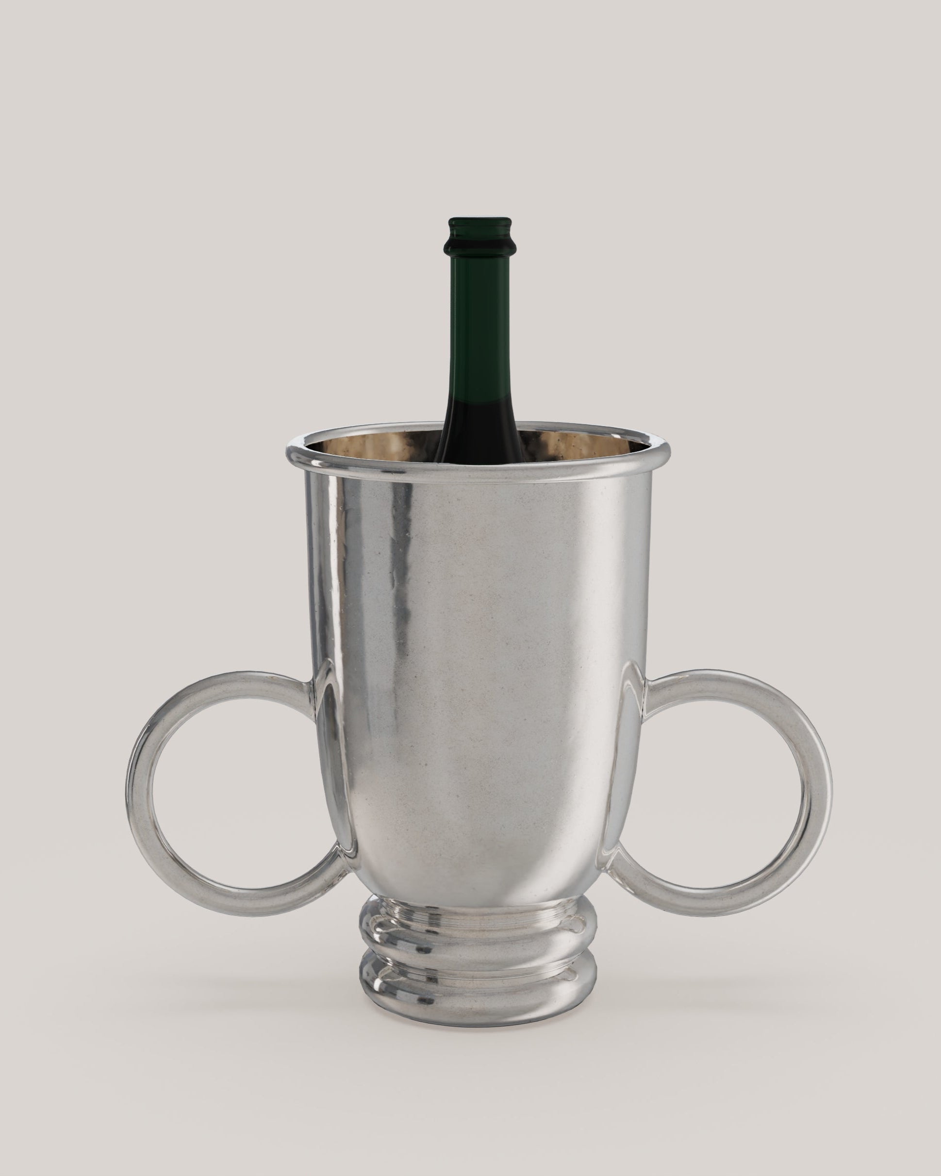 ECHO V1 Wine Bucket for One Bottle in Pewter