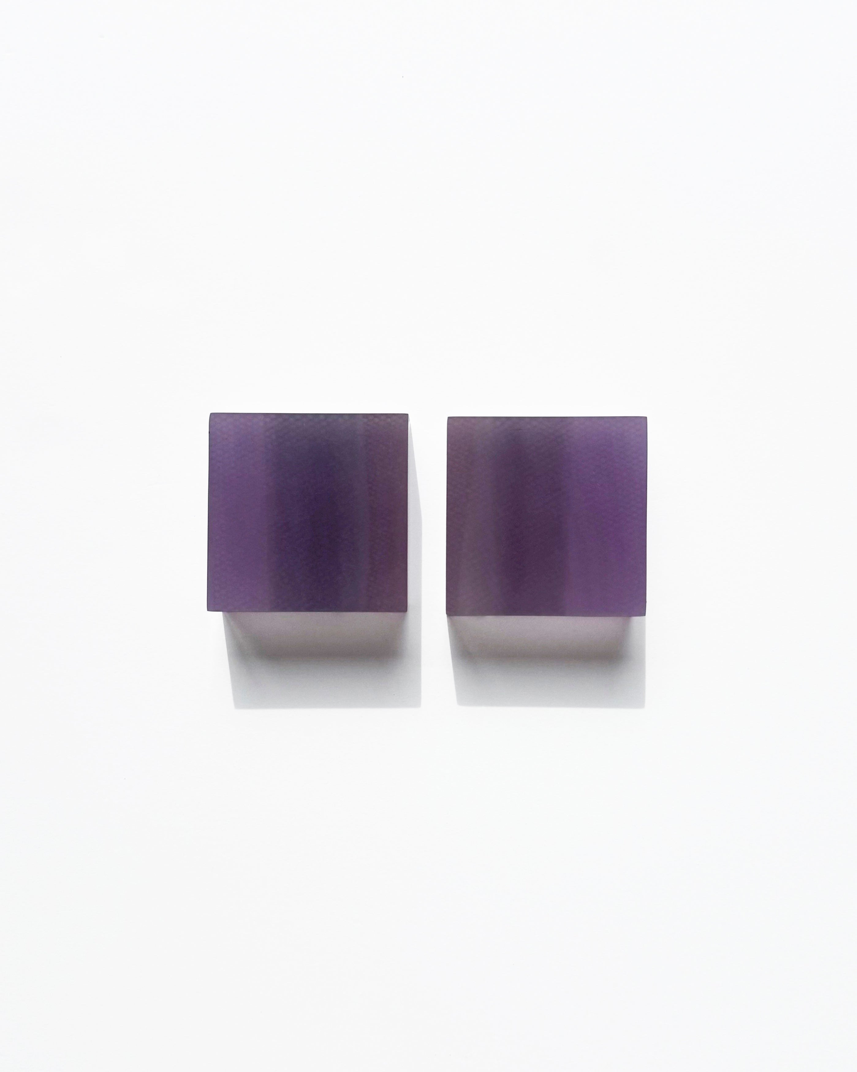 Mid-Century Modern Art Work - MOMENTUM, set of 2 by Marike Andeweg | The Oblist — purple gradient design
