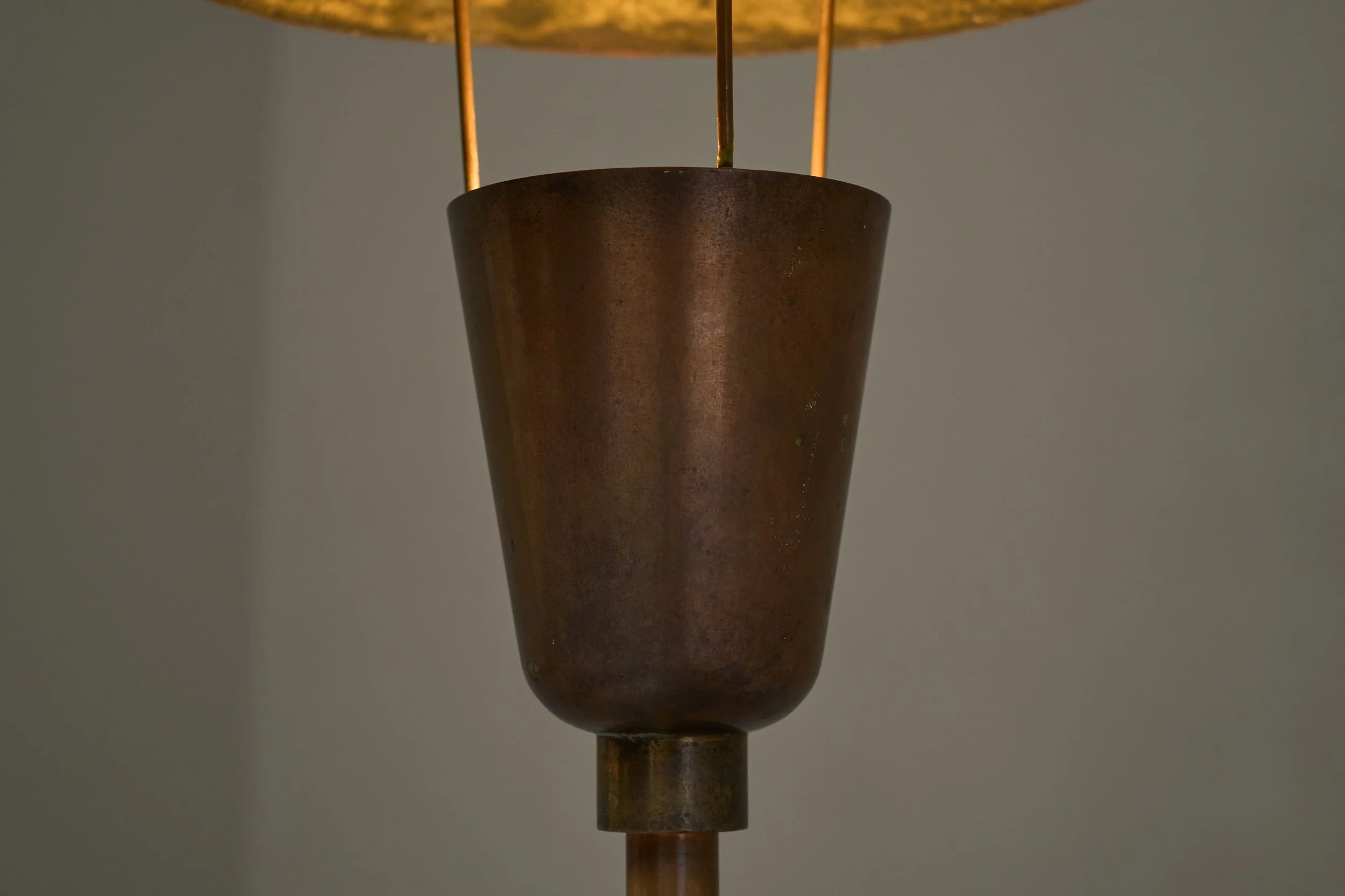 Unique Floor Lamp in Patinated Copper 1960s — in context