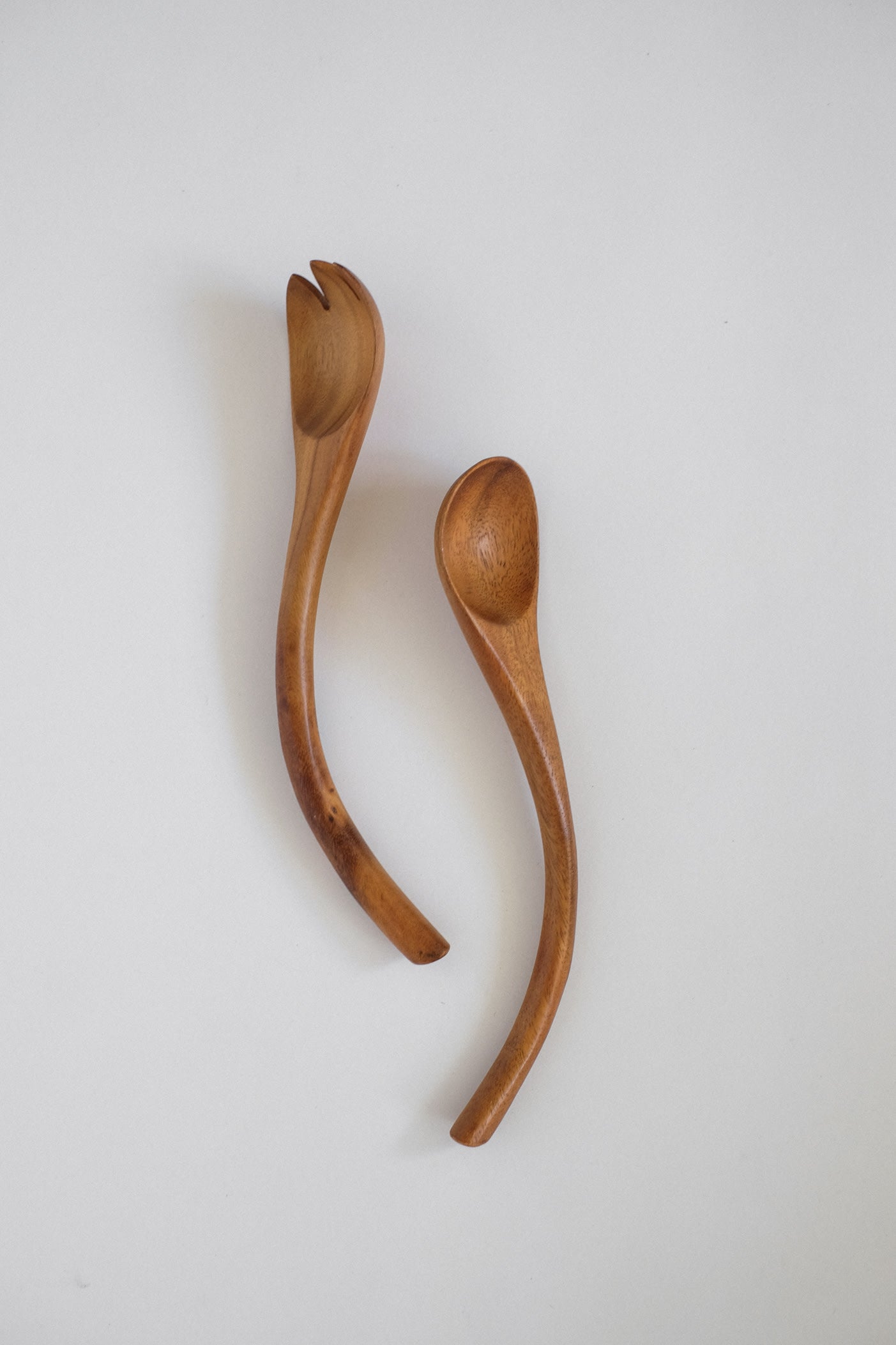 Handcrafted Wooden Salad Server Set by septembre studios | The Oblist