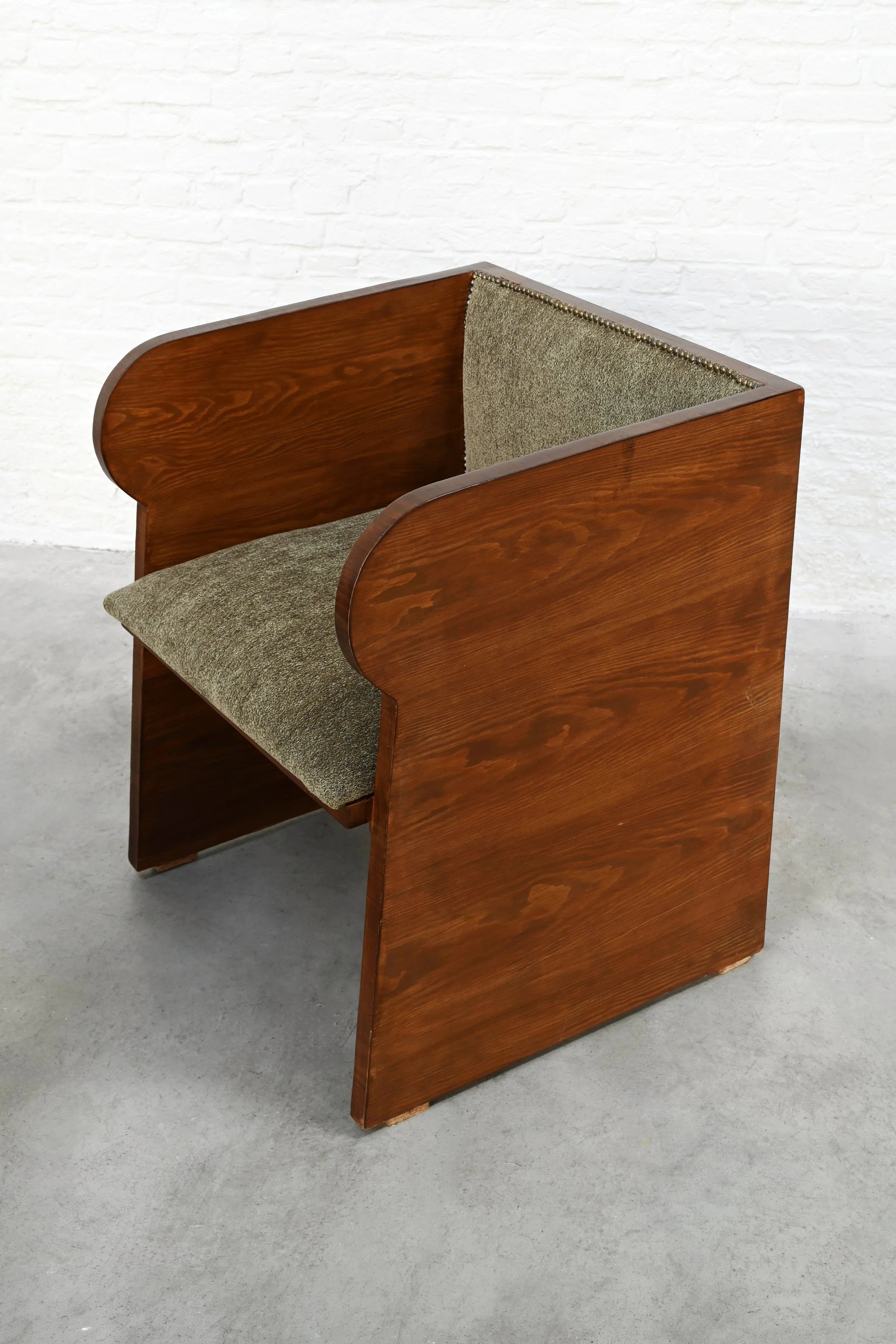 Pair of Swedish Modern Armchairs, Sweden, 1940s — close-up