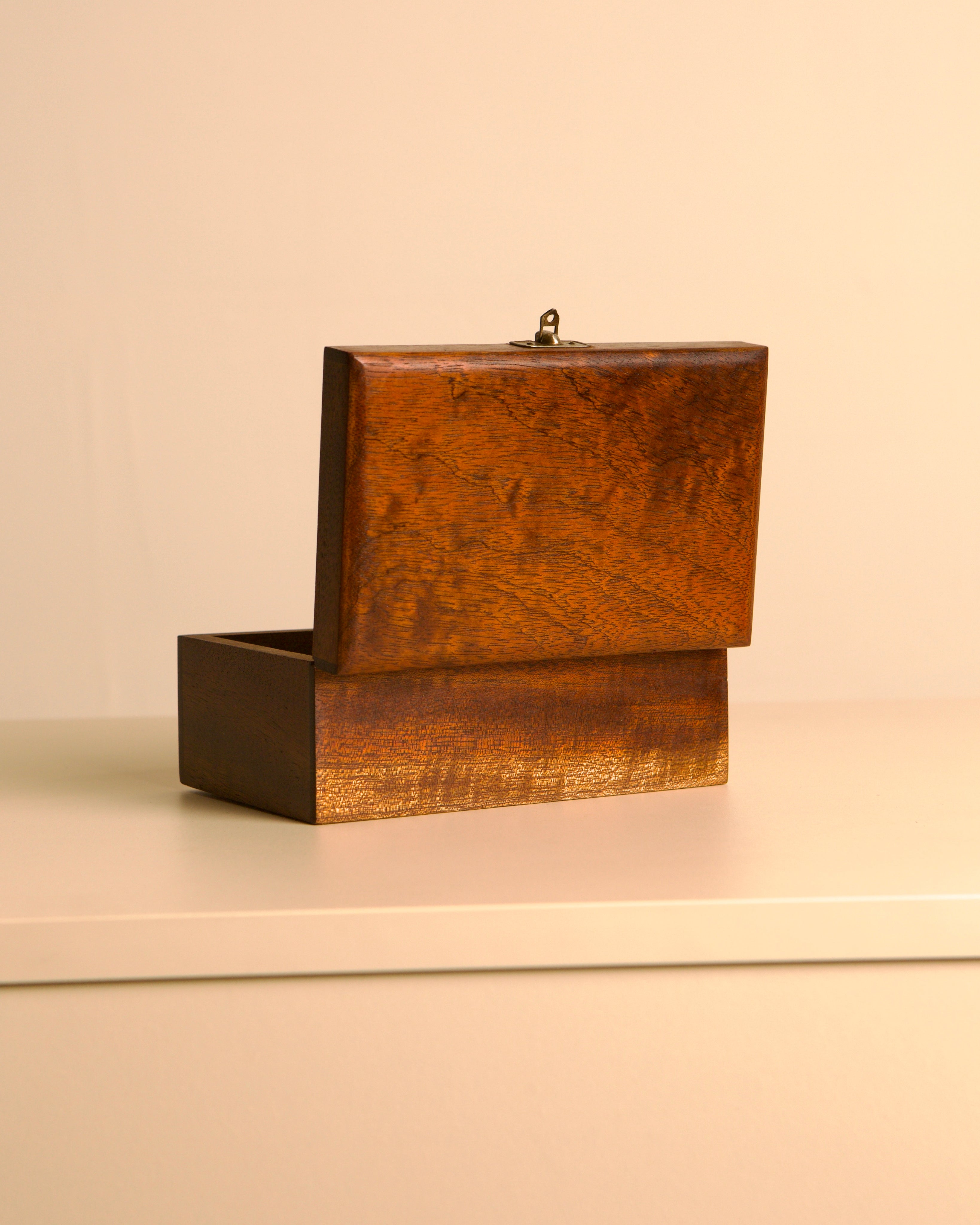 Mahogany box, Italy, 1960s — close-up