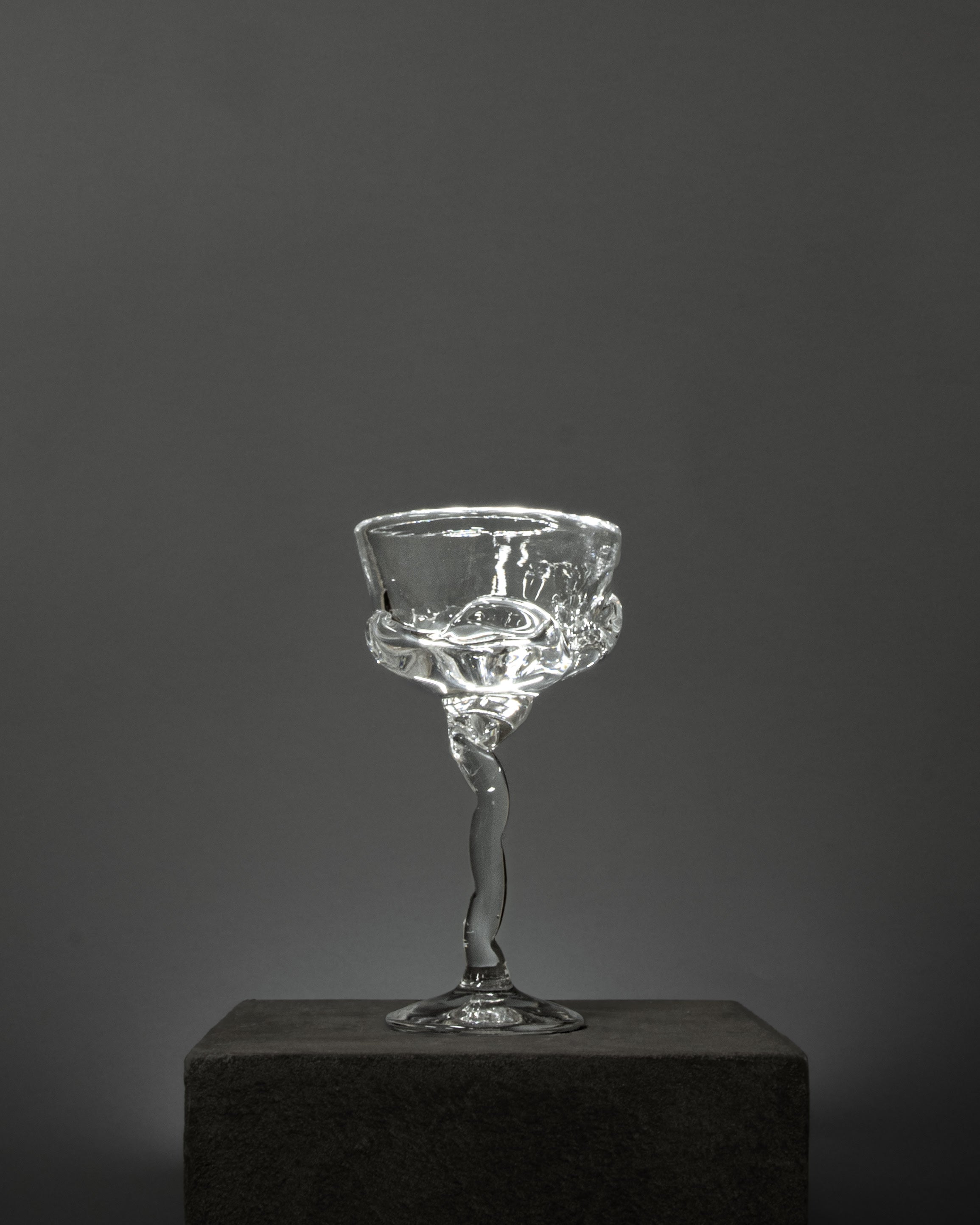 Hand-blown Champagne Coupe