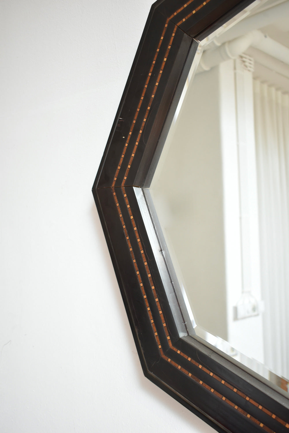 Octogonal mirror, 1970s — lifestyle setting