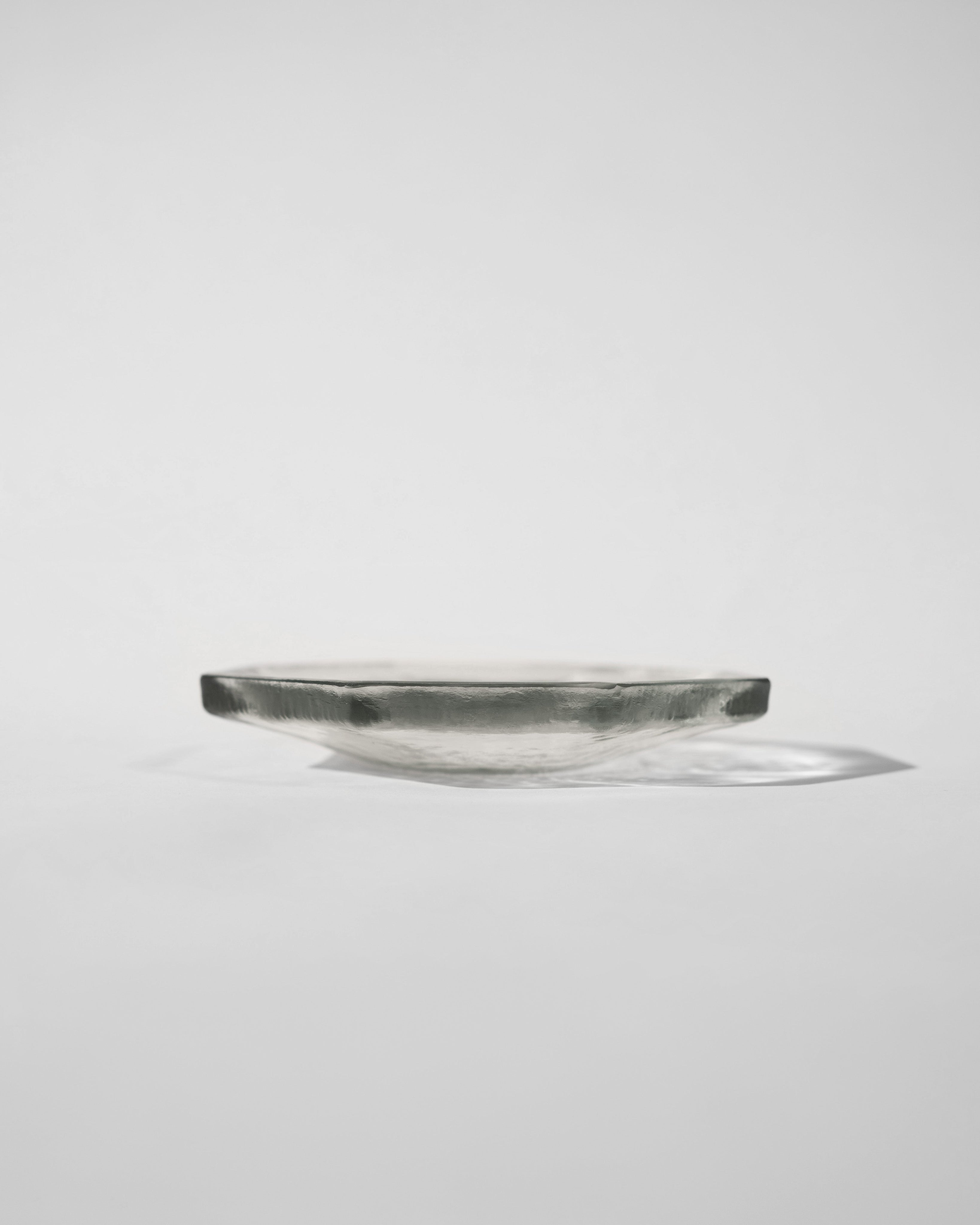 Agnes Plate - Set of two — side view highlighting clear glass material