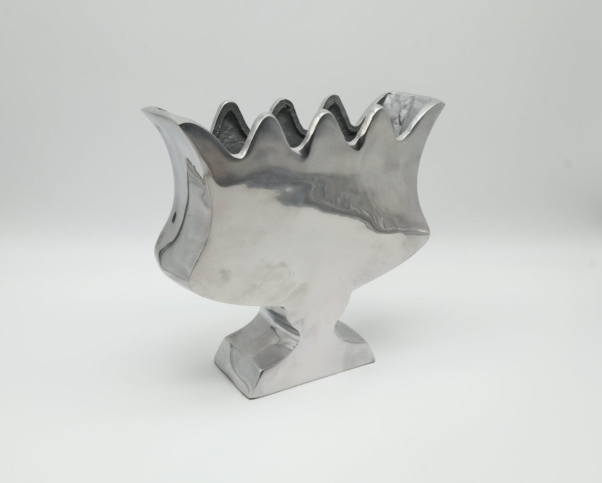 Modernist Cast Aluminum Tulipiere Vase by BOB Design — Netherlands, c. 2000s by Forma Finds | The Oblist