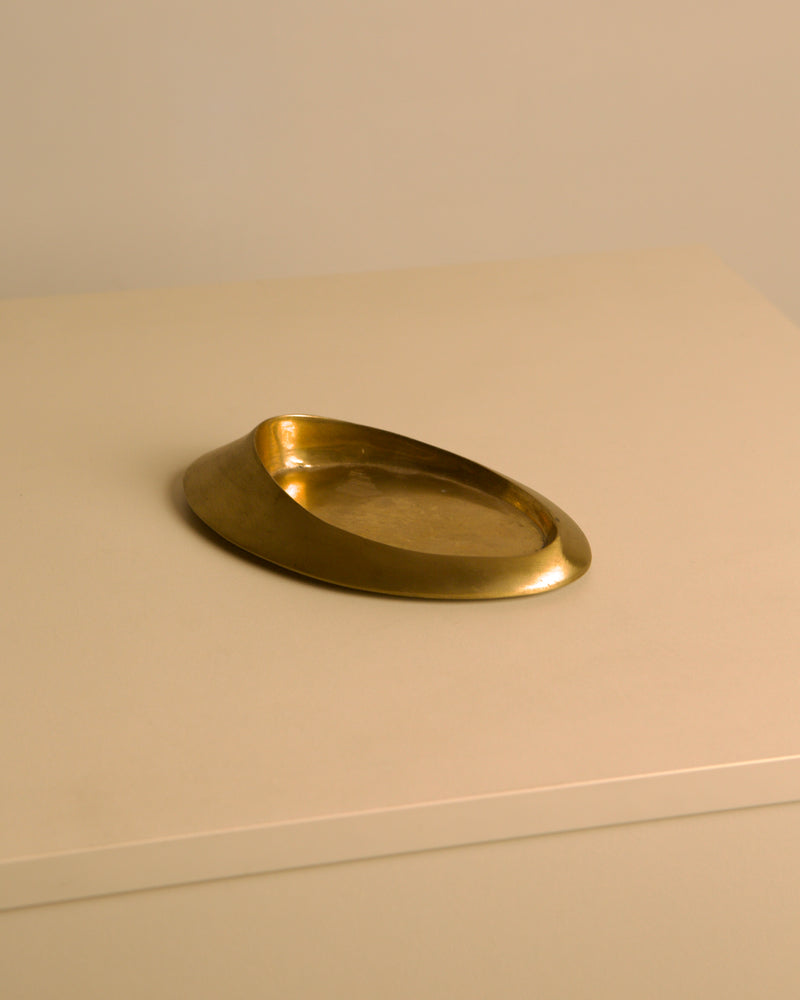 Italian bronze catch-all tray, 1960s — lifestyle setting