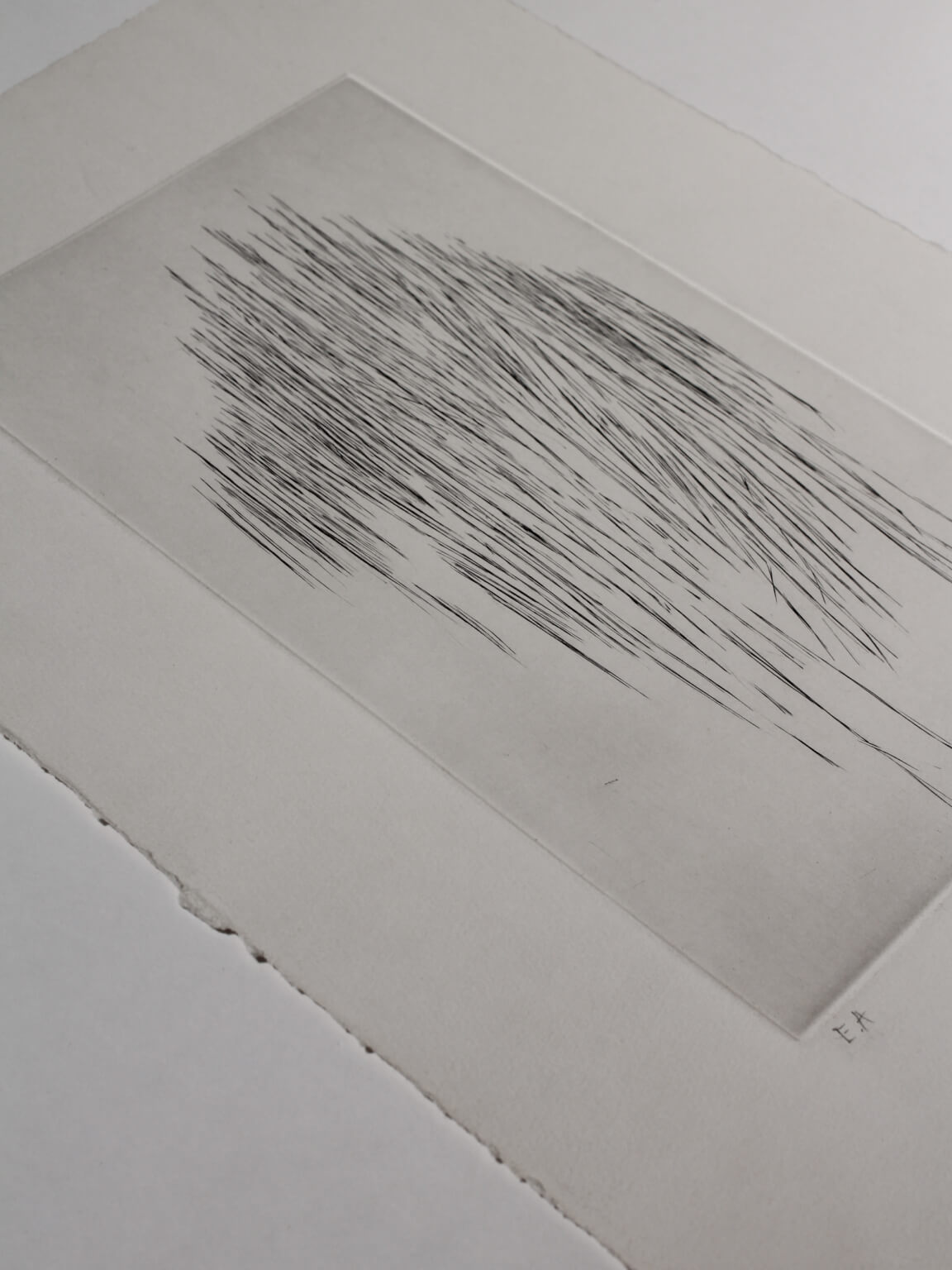 Maria Helena Vieira da Silva, Untitled Etching, 1980 — close-up