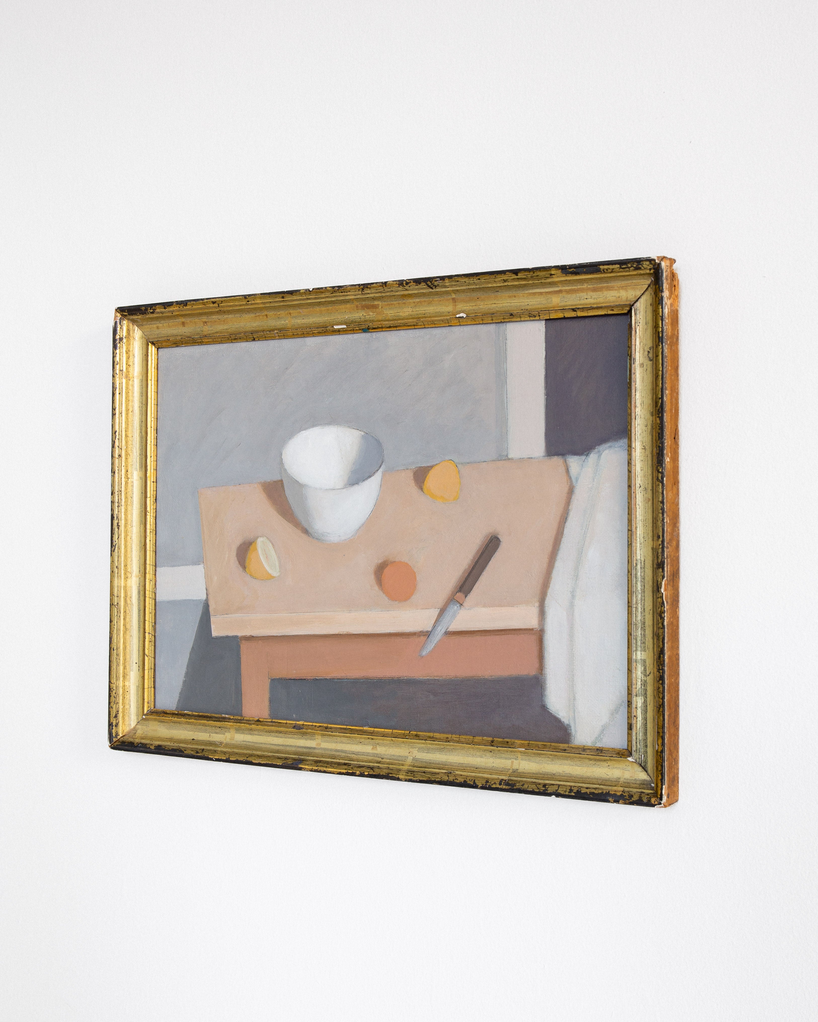 Modernist Still Life in Gilt Frame, c. 1950–60 — side angle