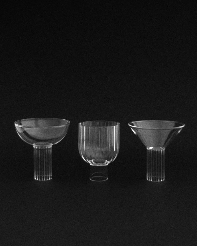 Calici Milanesi — glassware trio by Agustina Bottoni | The Oblist