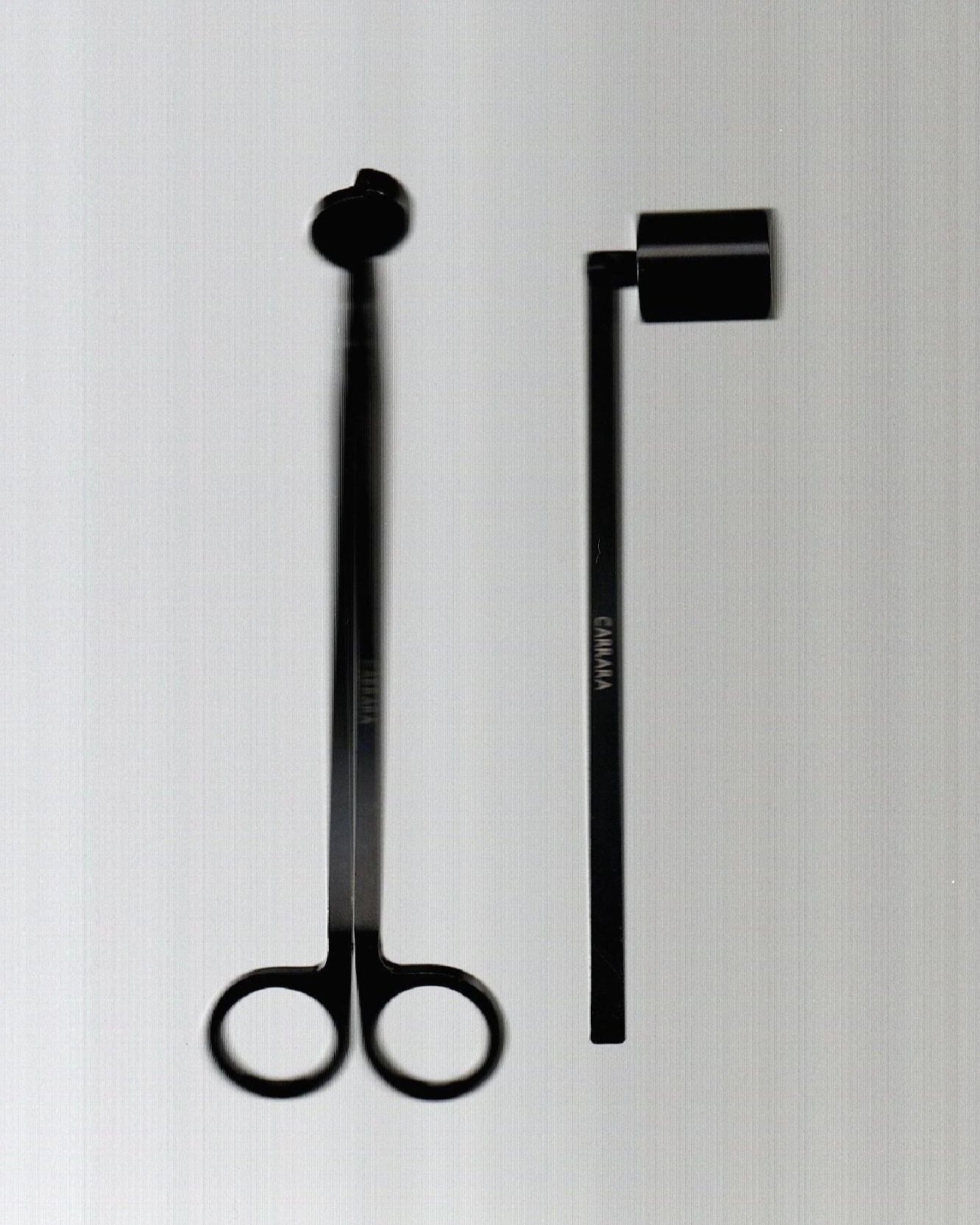CARRARA' candle care set by CARRARA Studio | The Oblist — black metal tools