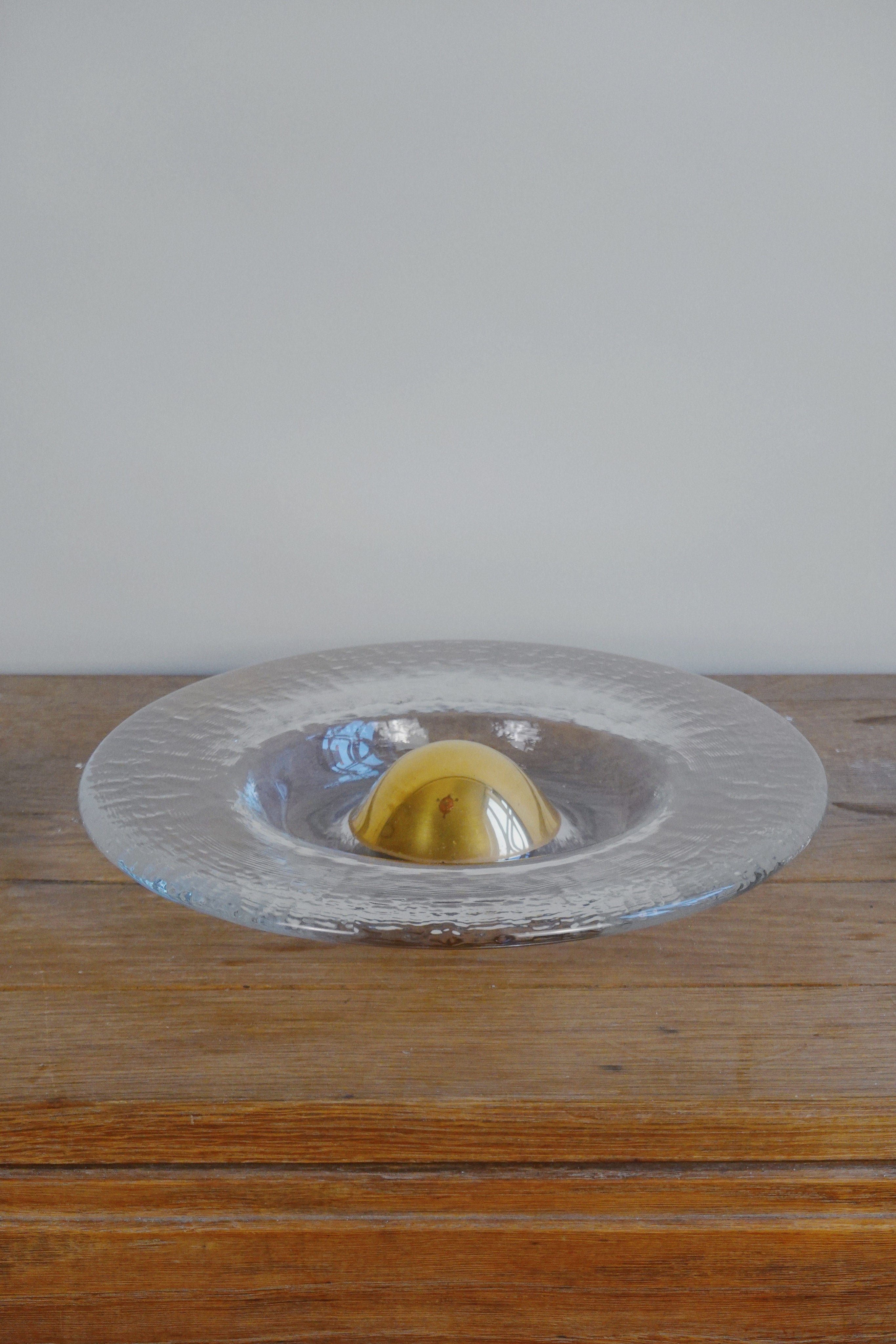 Staffan Gellerstedt Crystal Glass Vide Poche — side angle