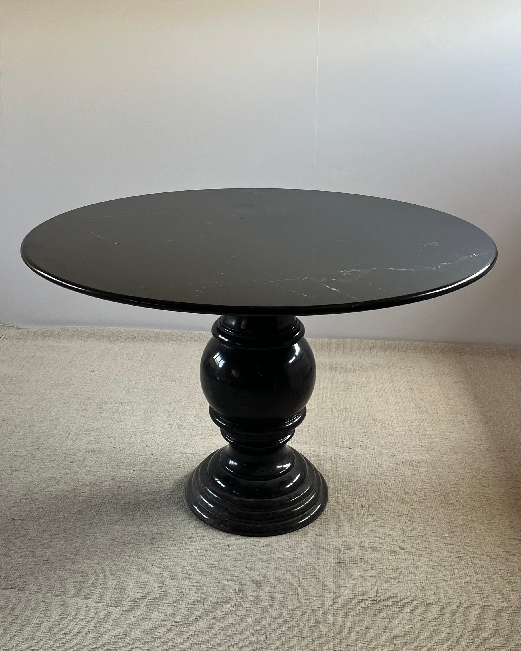 Mid-Century Italian Carved Marble Centre Table — detail view
