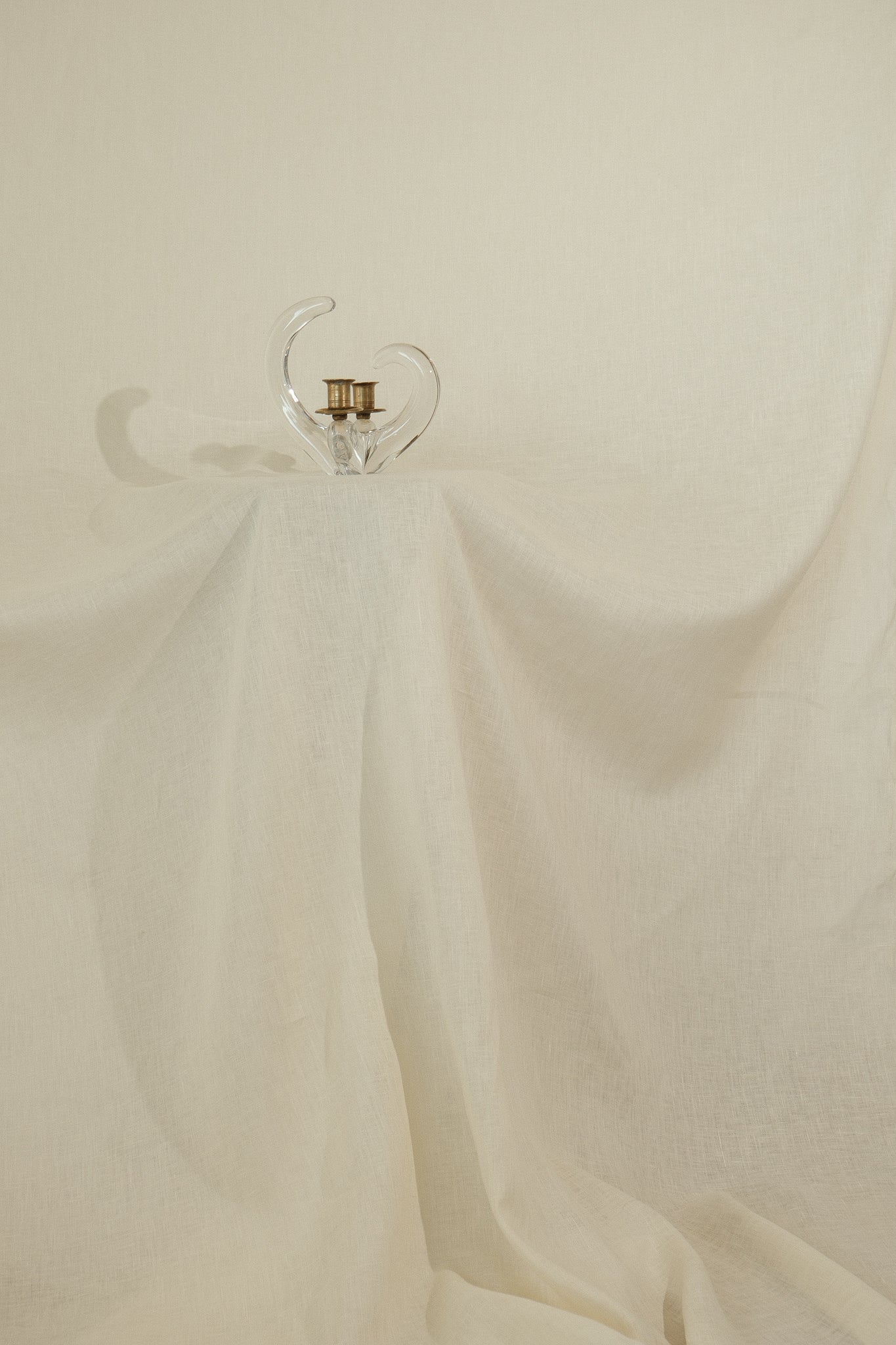 Schneider Crystal Double Candlestick — side angle
