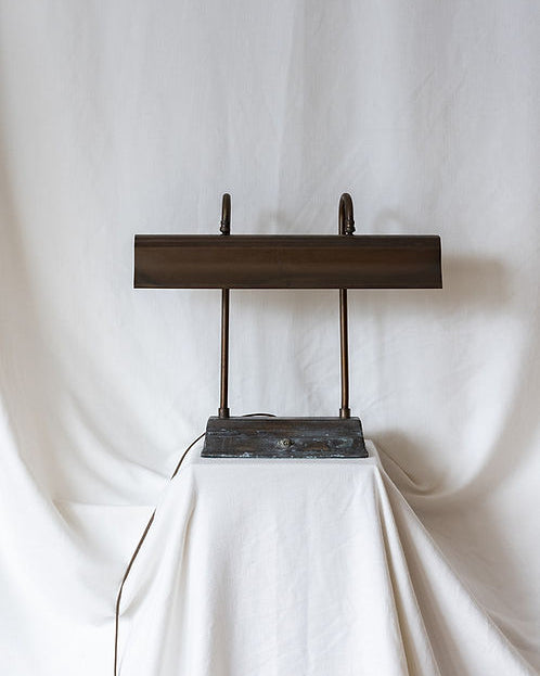 Double Arm Bronze Library Lamp by aattic | The Oblist