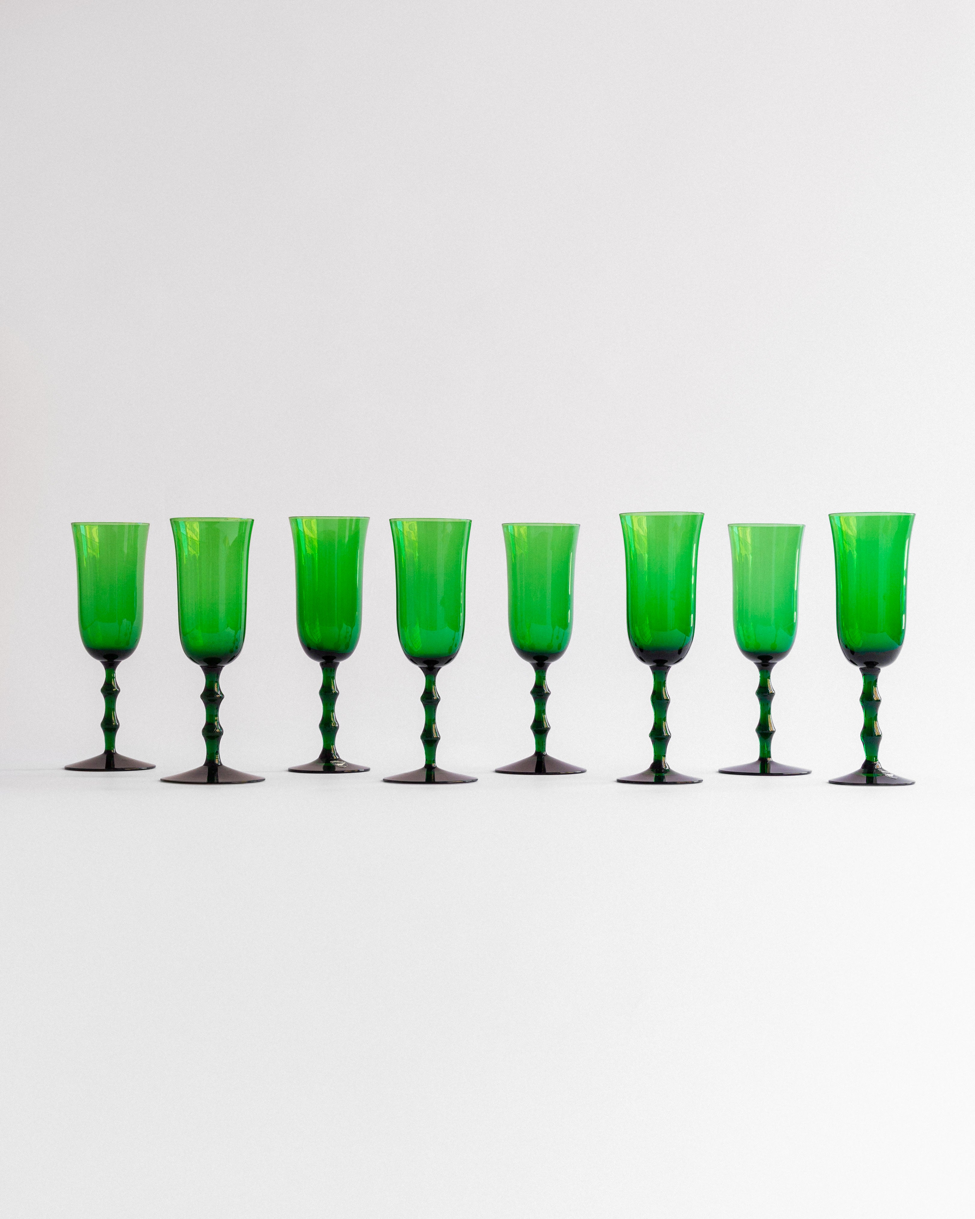 Set of Champagne Flutes by Simon Gate for Orrefors, Sweden by Spigel | The Oblist