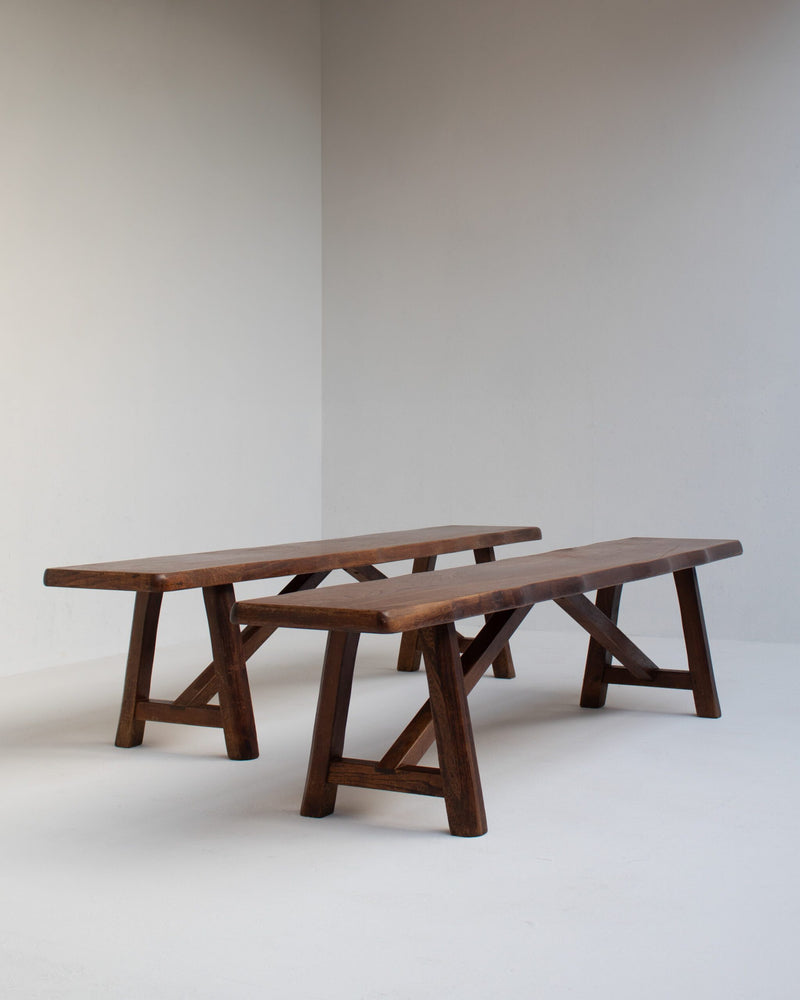 Rustique Bench in Wood by Malata Antwerp | The Oblist — handcrafted wooden design
