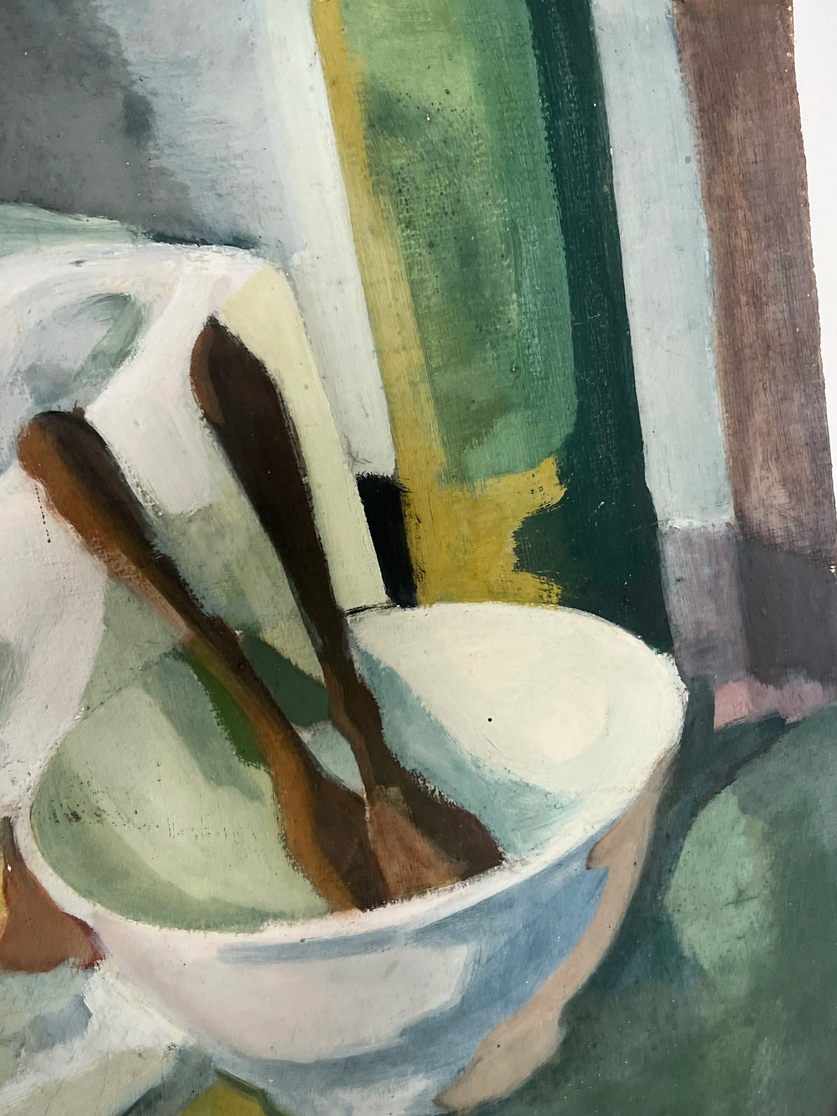 French Still Life, Oil on Canvas — lifestyle setting