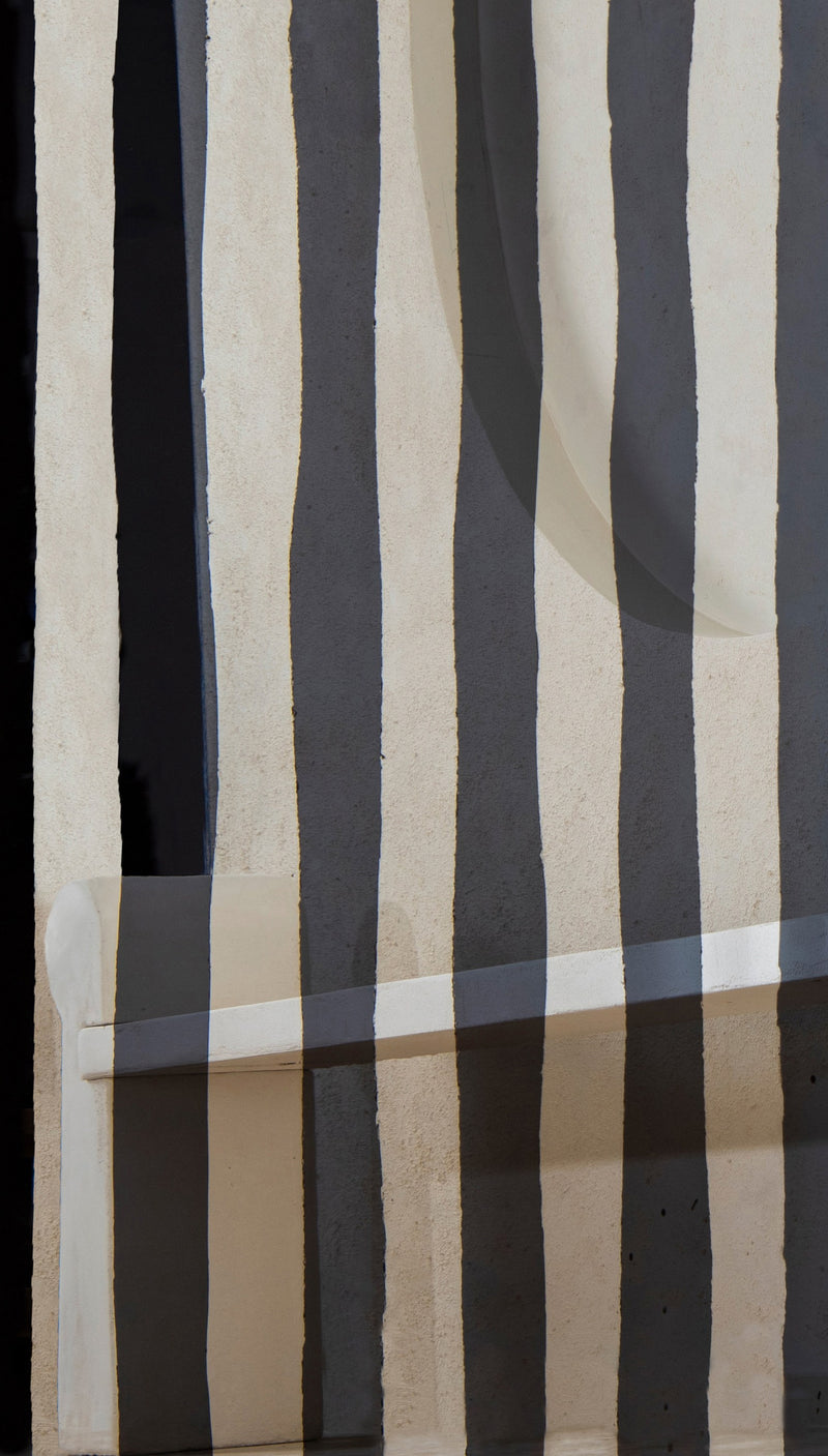 Line II Mirror — close-up of textured surface with striped pattern