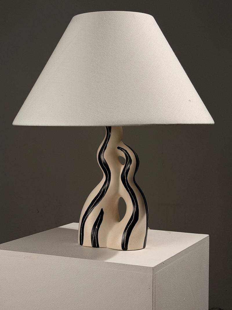 Rare zoomorphic ceramic table lamp, Vallauris, circa 1950 by Figuresdesign | The Oblist