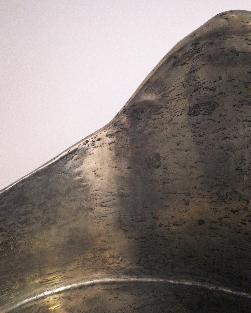 AMAIA Chair in Polished Aluminum-brass Resin
