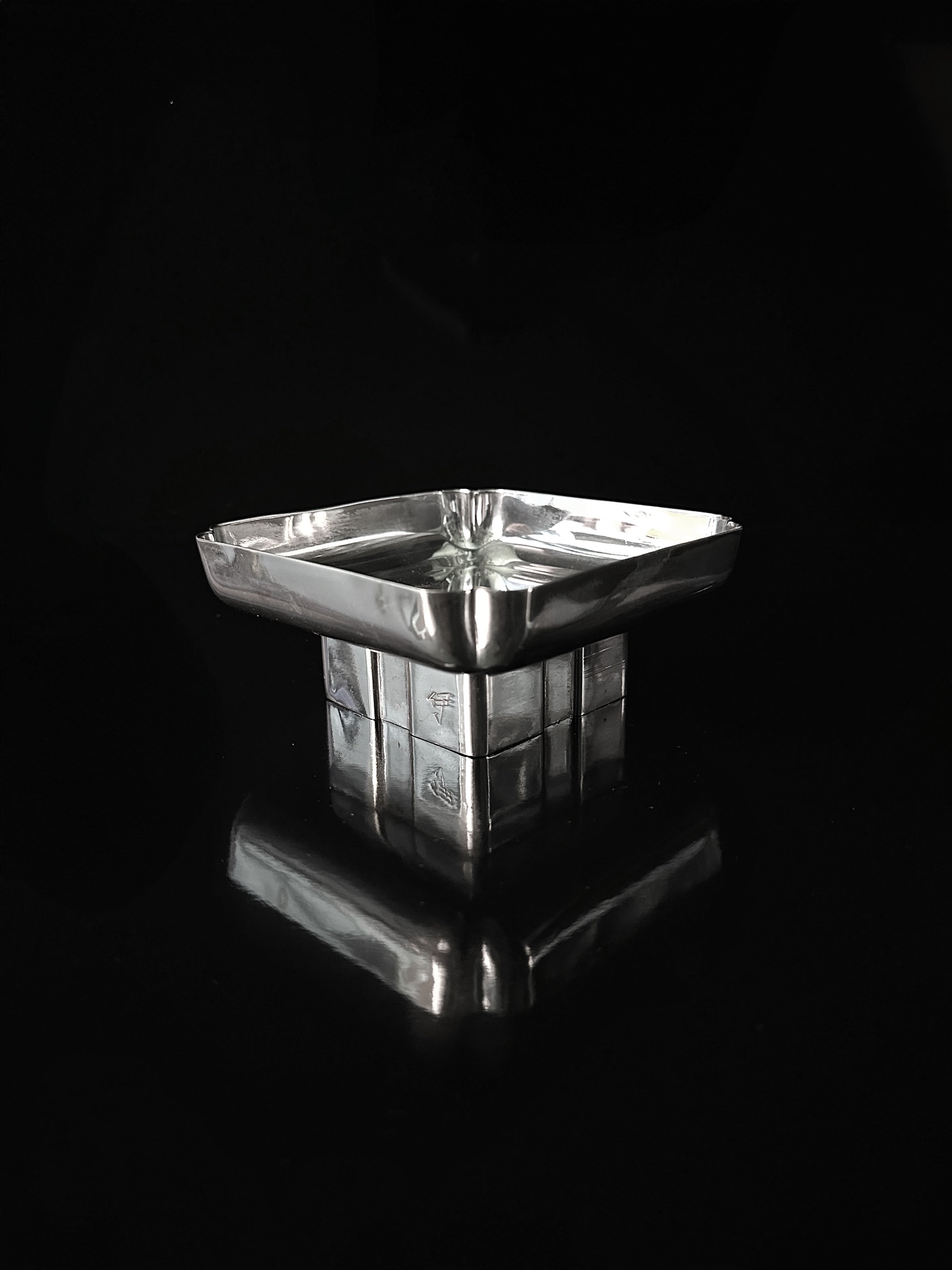 Italian Footed Bowl, Silver Plated by Cleto Munari, 1980s
