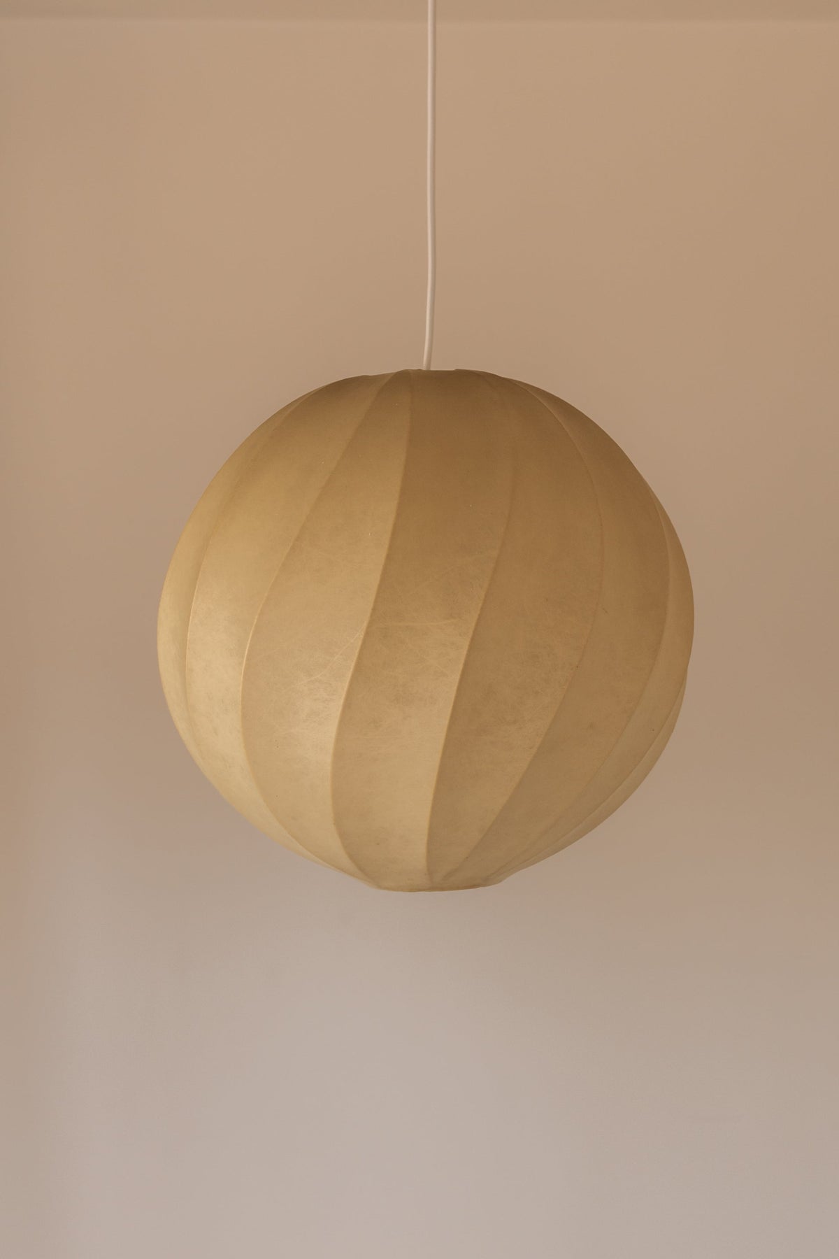 Midcentury Italian Cocoon Pendant Light. Castiglioni c.1960. by Maud Vaughan | The Oblist