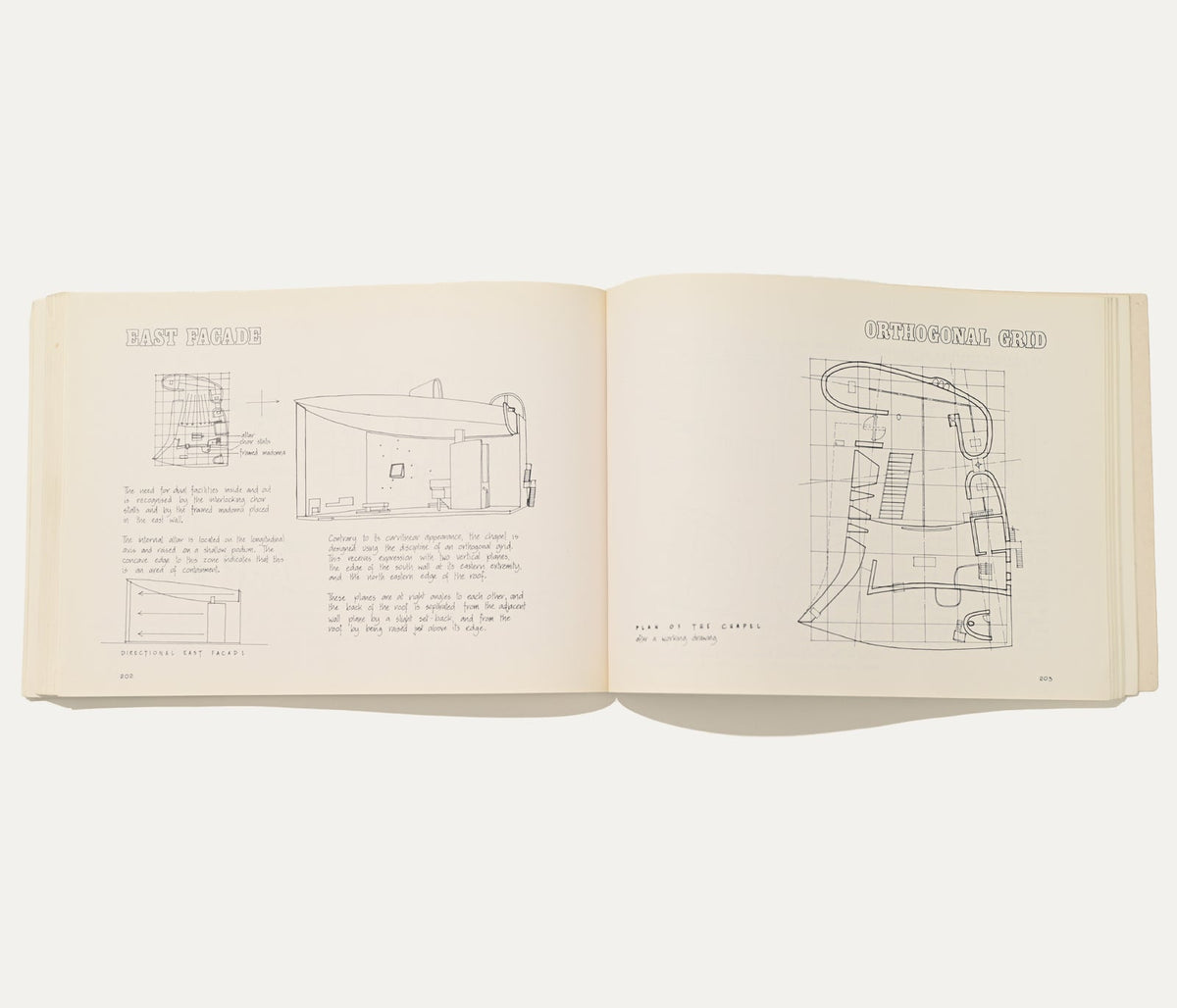 Le Corbusier: An Analysis of Form, Geoffrey H. Baker, 1984 Architecture and Interiors Book — side angle