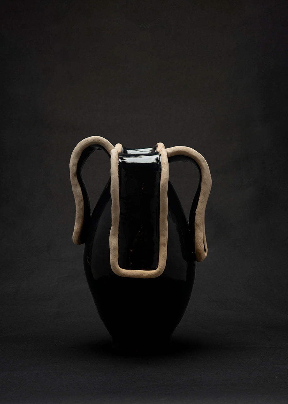 Vase 7/8 Navy Blue Ceramic Collection