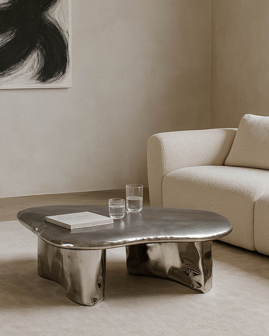 Inflated Steel Coffee Table - Pebble Series by Nitush Aroosh — additional view
