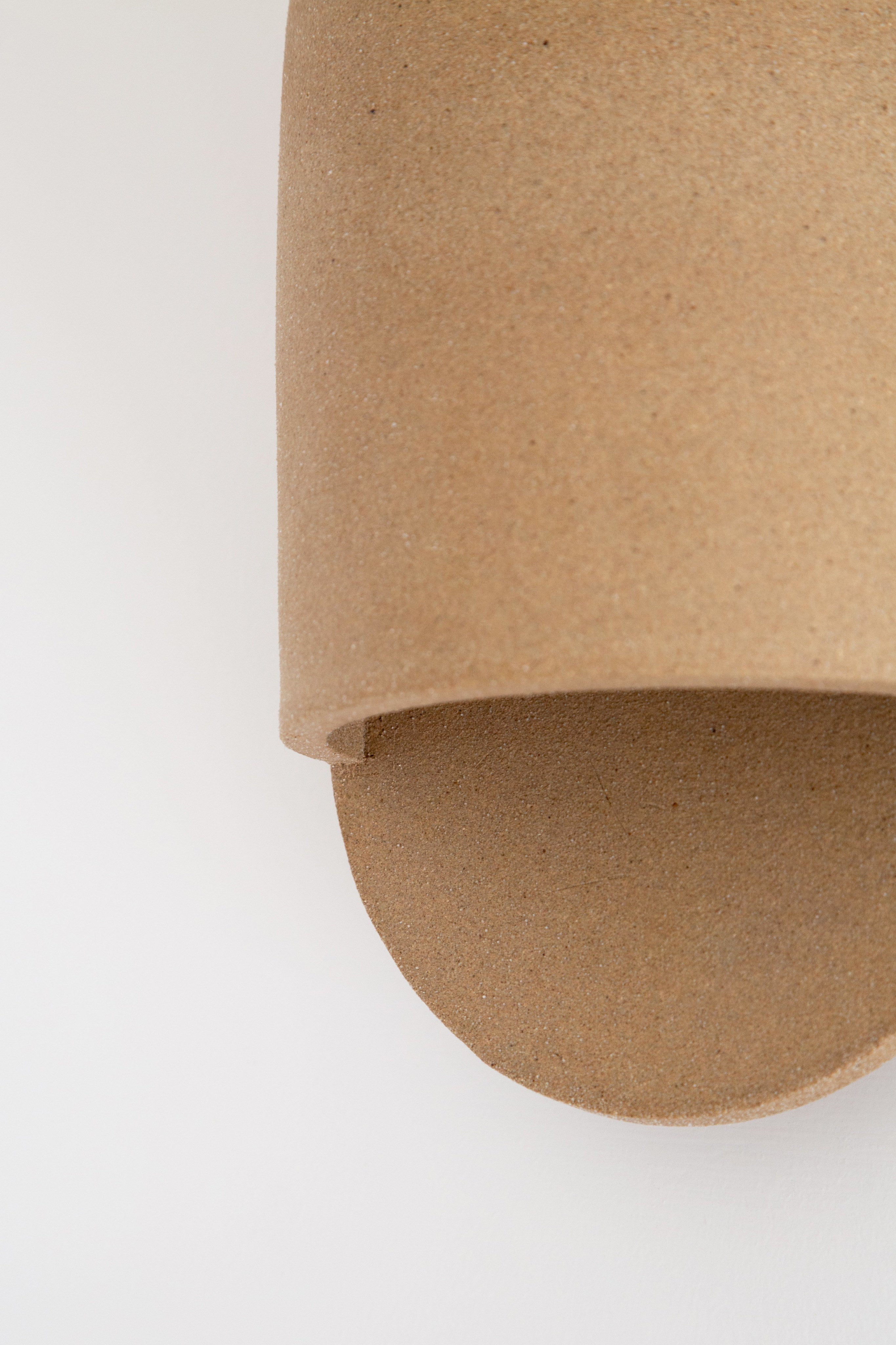 Tera Sconce Unglazed — side angle