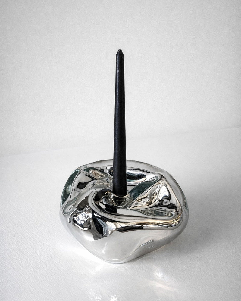 Lumi Candle Holder VI by HOMA | The Oblist — polished metal, modern design