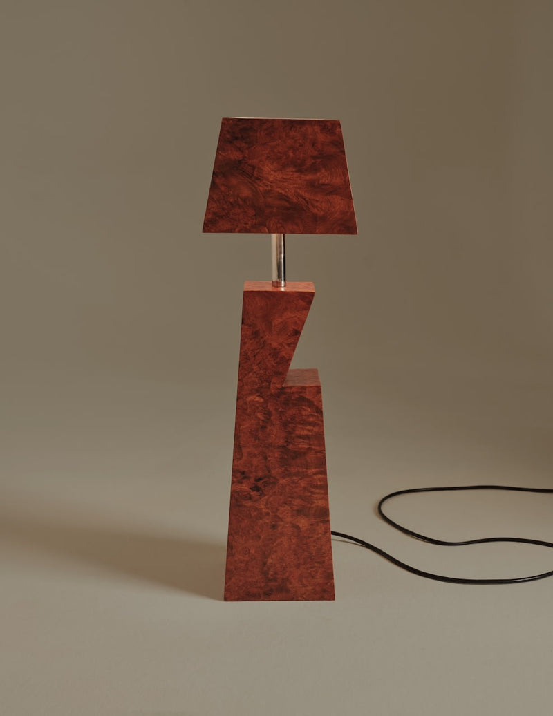 Lescot Lamp by Animate Objects | The Oblist — handcrafted red material