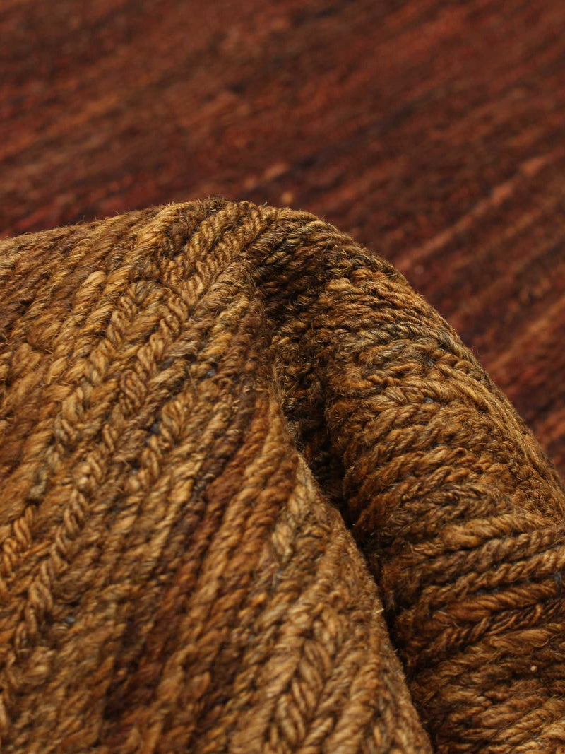 Flatweave Rug in Goldenrod 152 x 193 cm — close-up of woven texture