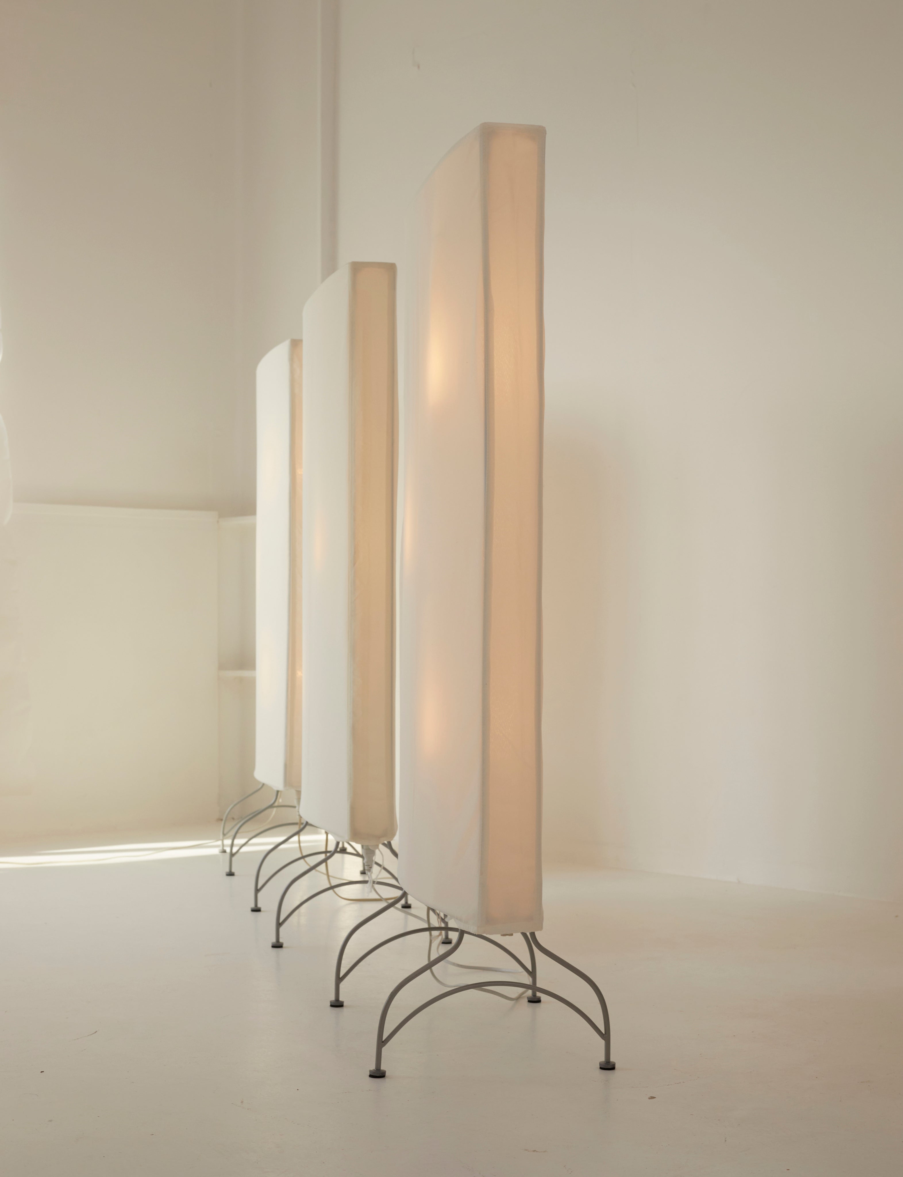 Dimmable Light Screen / Floor Lamp / Room Divider in Removable Fabric C. 2000