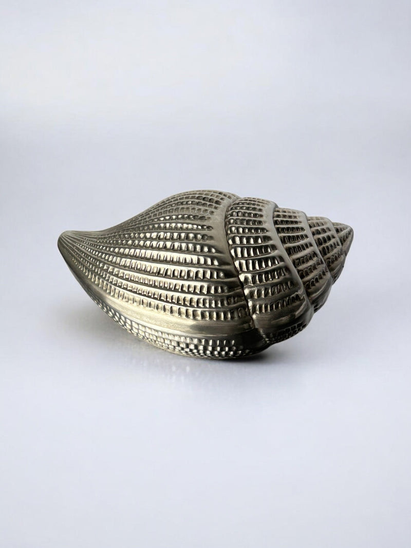 Shell Jewelry Box, Silver Plated, Italy, Circa 1970s by Malamar Studio | The Oblist — silver plated, vintage design