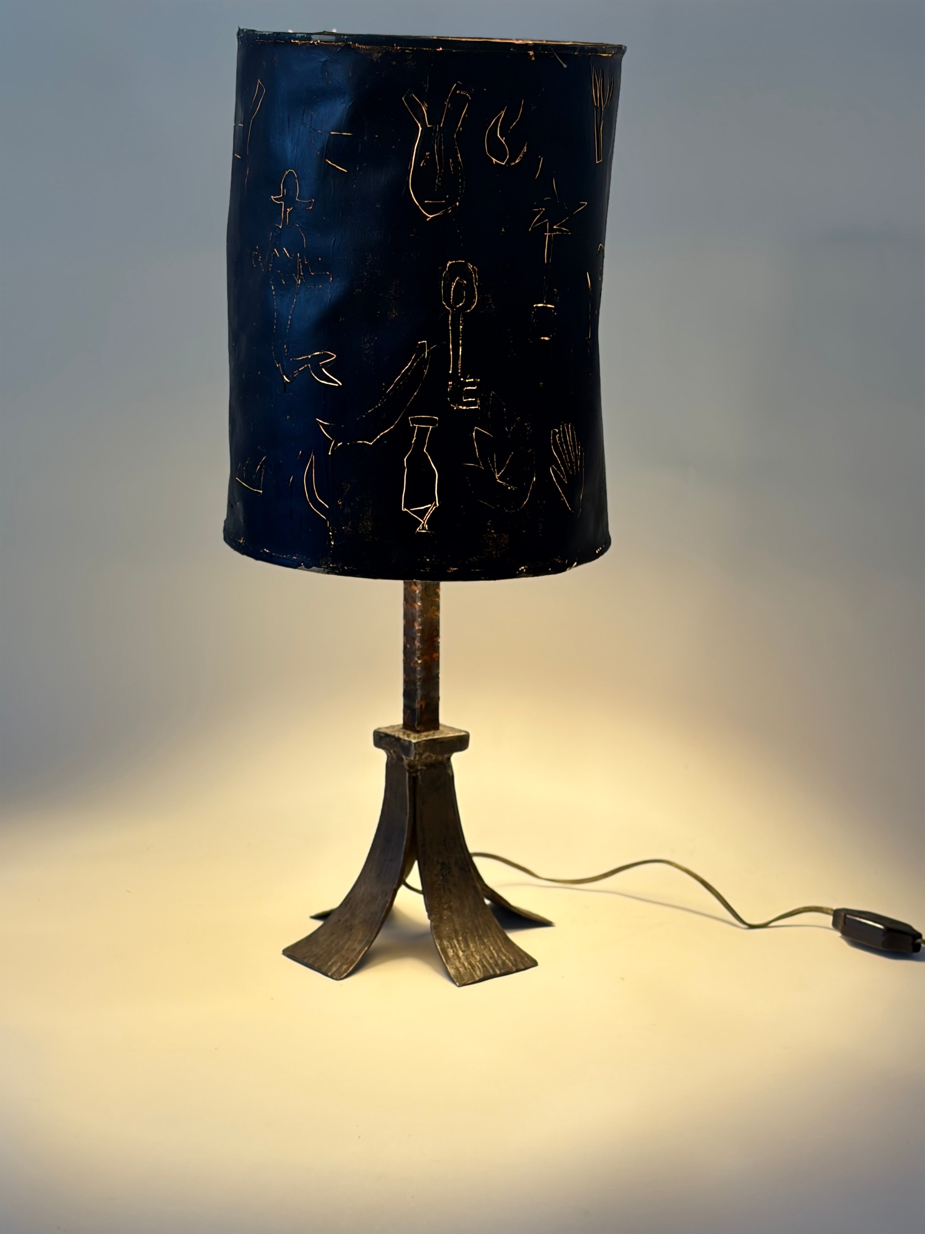 Author's Cosmology Brutalist Lamp, 1970s, Spain — close-up