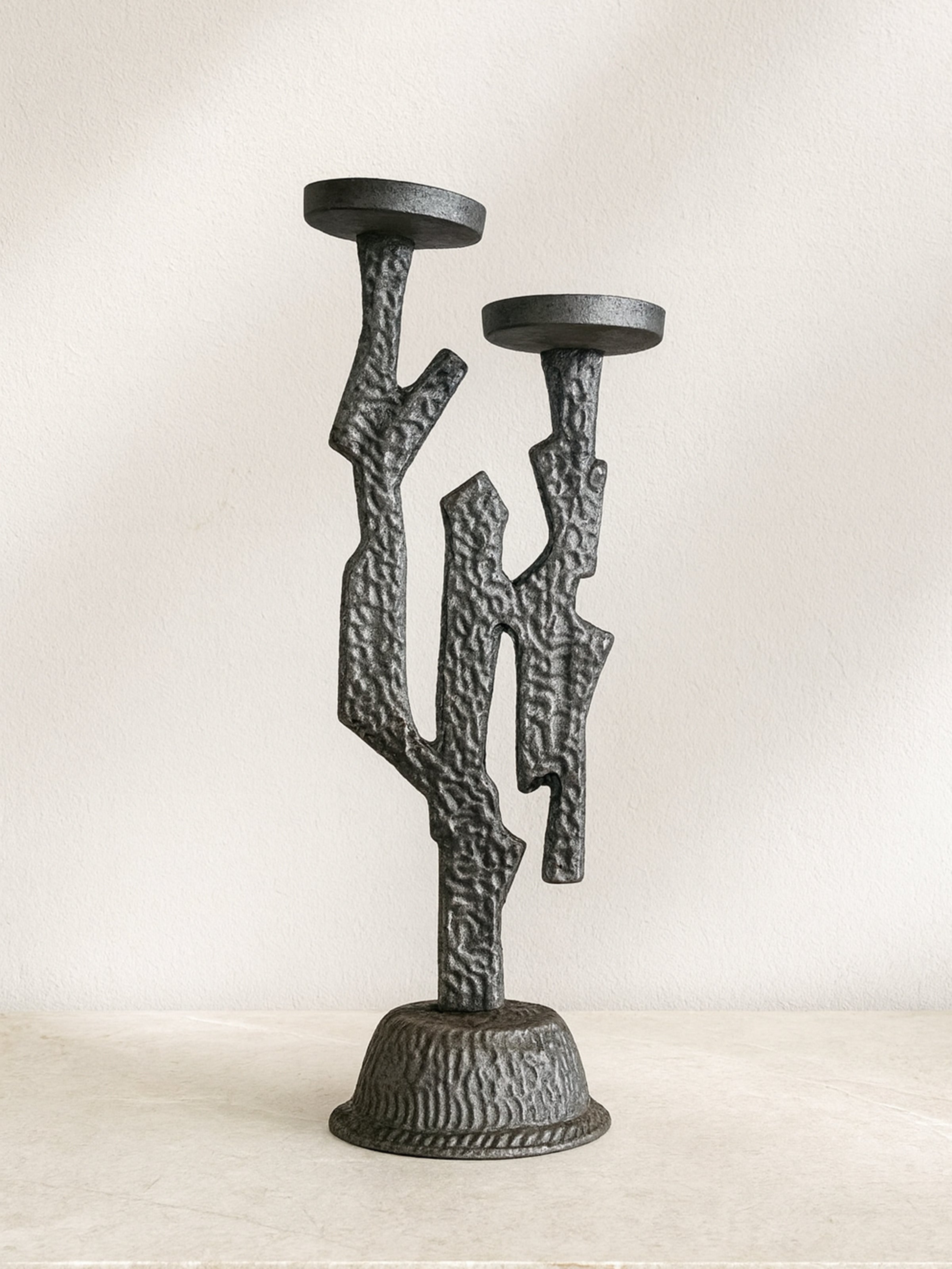 Coral inspired Brutalist Candleholder, 1970s by Dodo Vintage | The Oblist