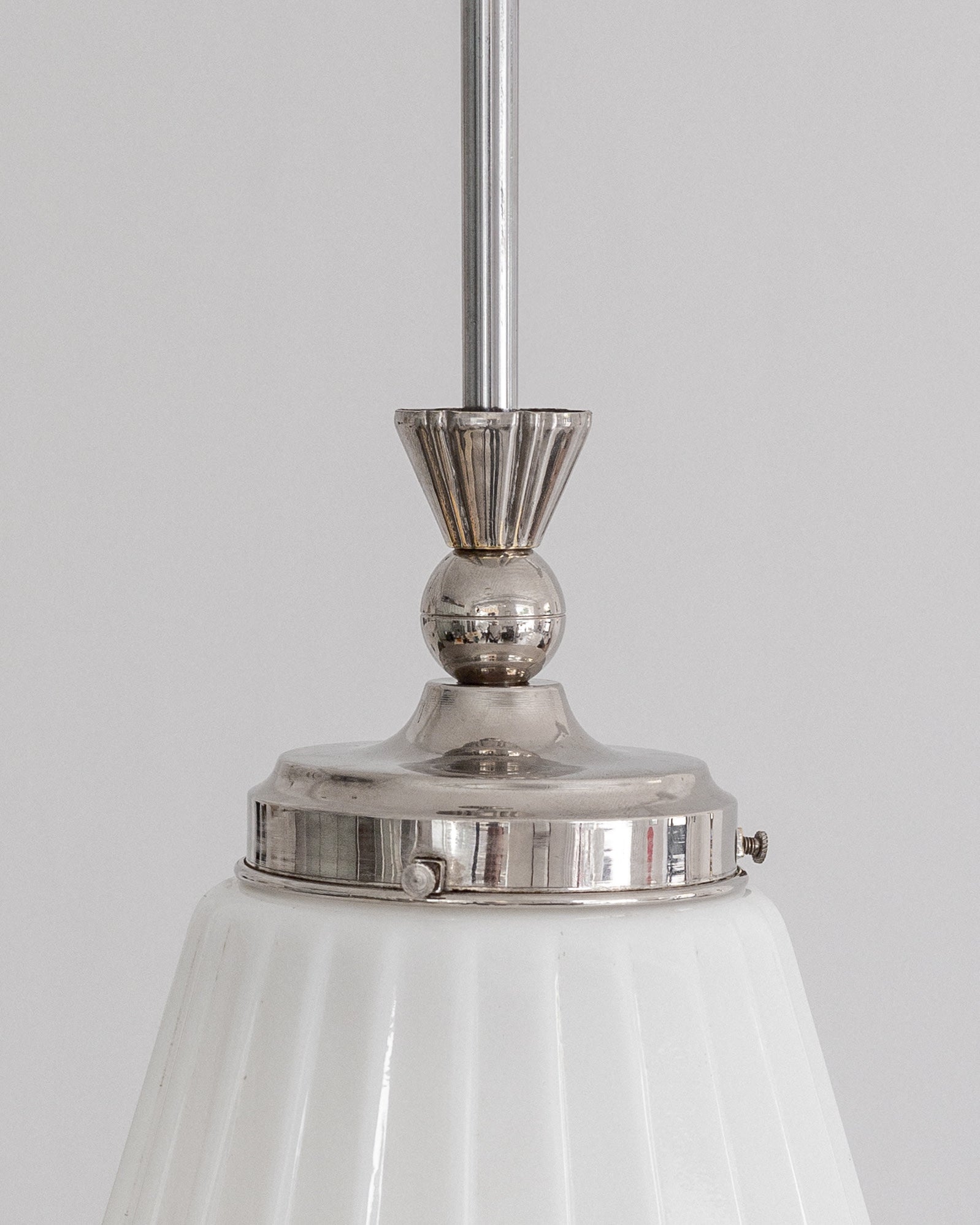 Art Deco Pendant Light by Böhlmarks, Sweden, 1920s-30s — close-up