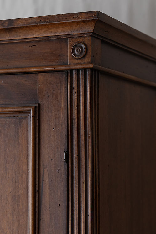 French Walnut Armoire — close-up