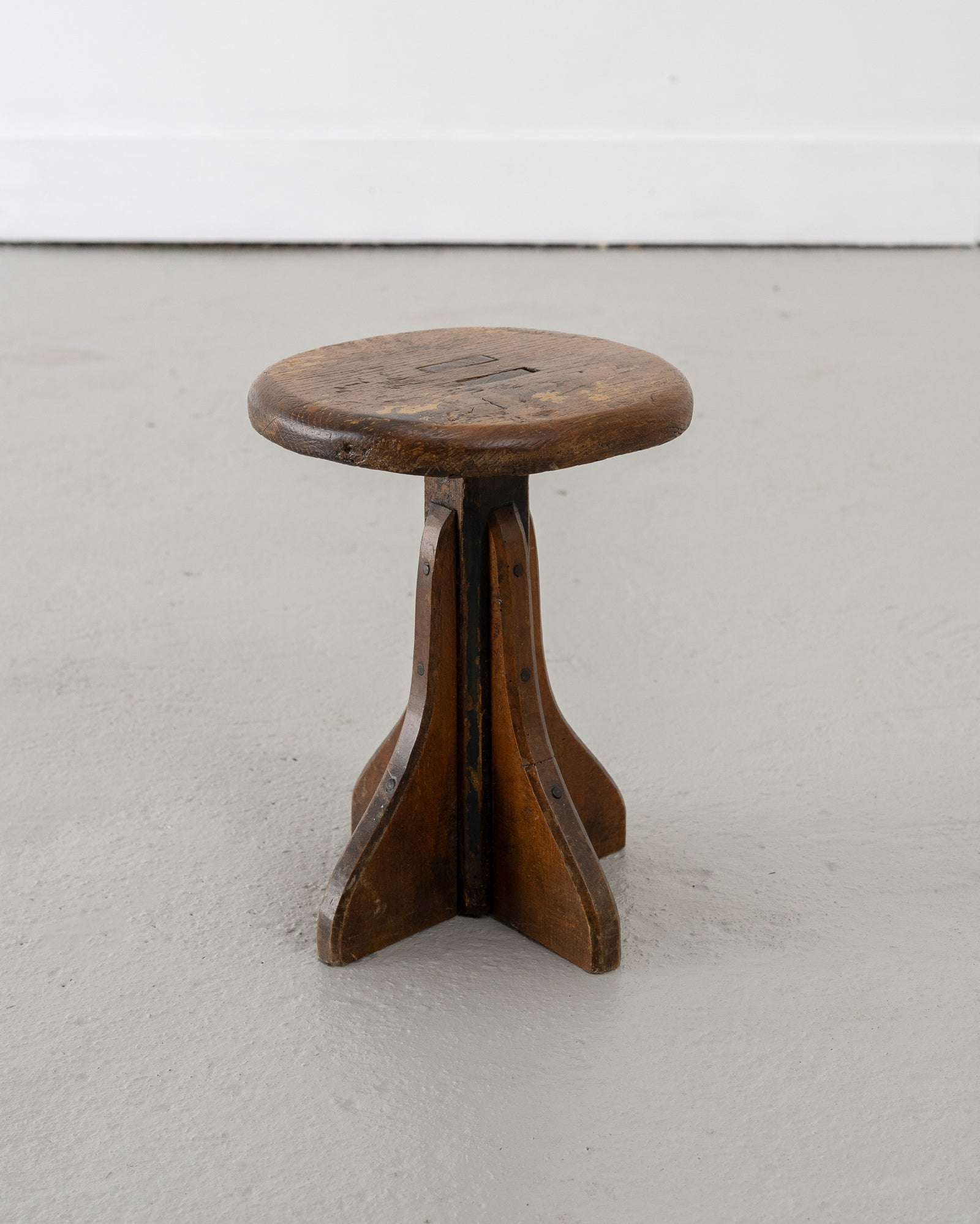 Modernist Factory Stool — detail view